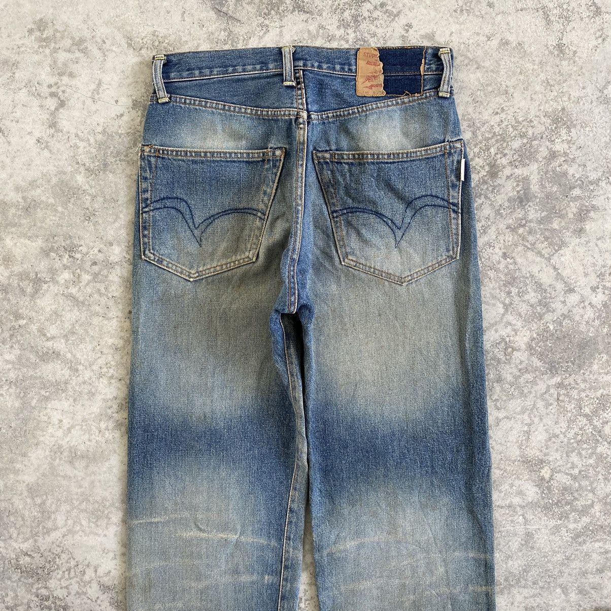 Studio D'Artisan VTG Studio D’Artisan Faded Blue Ripped Dirty Selvedge Jeans Size US 29 - 12 Thumbnail