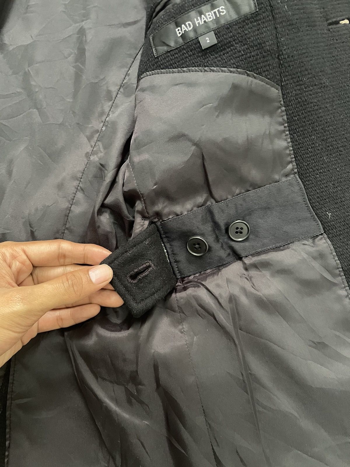 Japanese Brand Bad habits belted coat Size US S / EU 44-46 / 1 - 5 Thumbnail