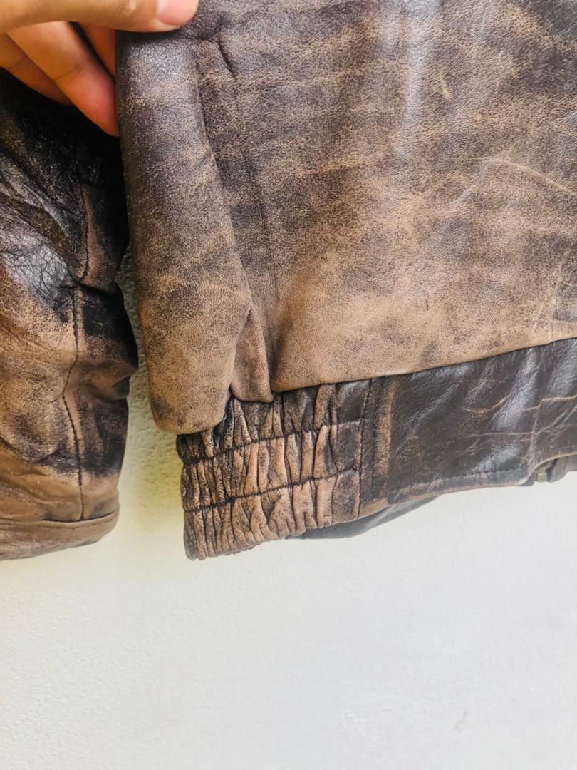 Japanese Brand × Vintage Vintage Politician Sucker Fashion Style Leather Jacket Size US L / EU 52-54 / 3 - 8 Thumbnail