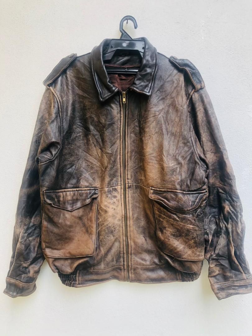 Japanese Brand × Vintage Vintage Politician Sucker Fashion Style Leather Jacket Size US L / EU 52-54 / 3 - 1 Thumbnail