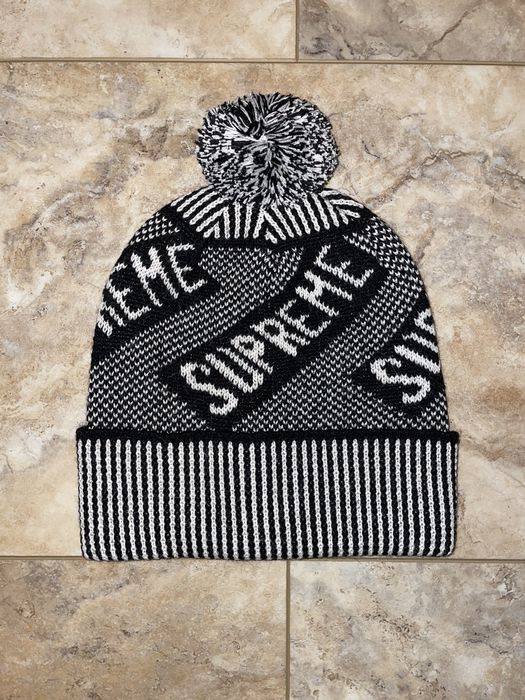 Supreme Supreme Banner Beanie Black Brand New New York hat | Grailed