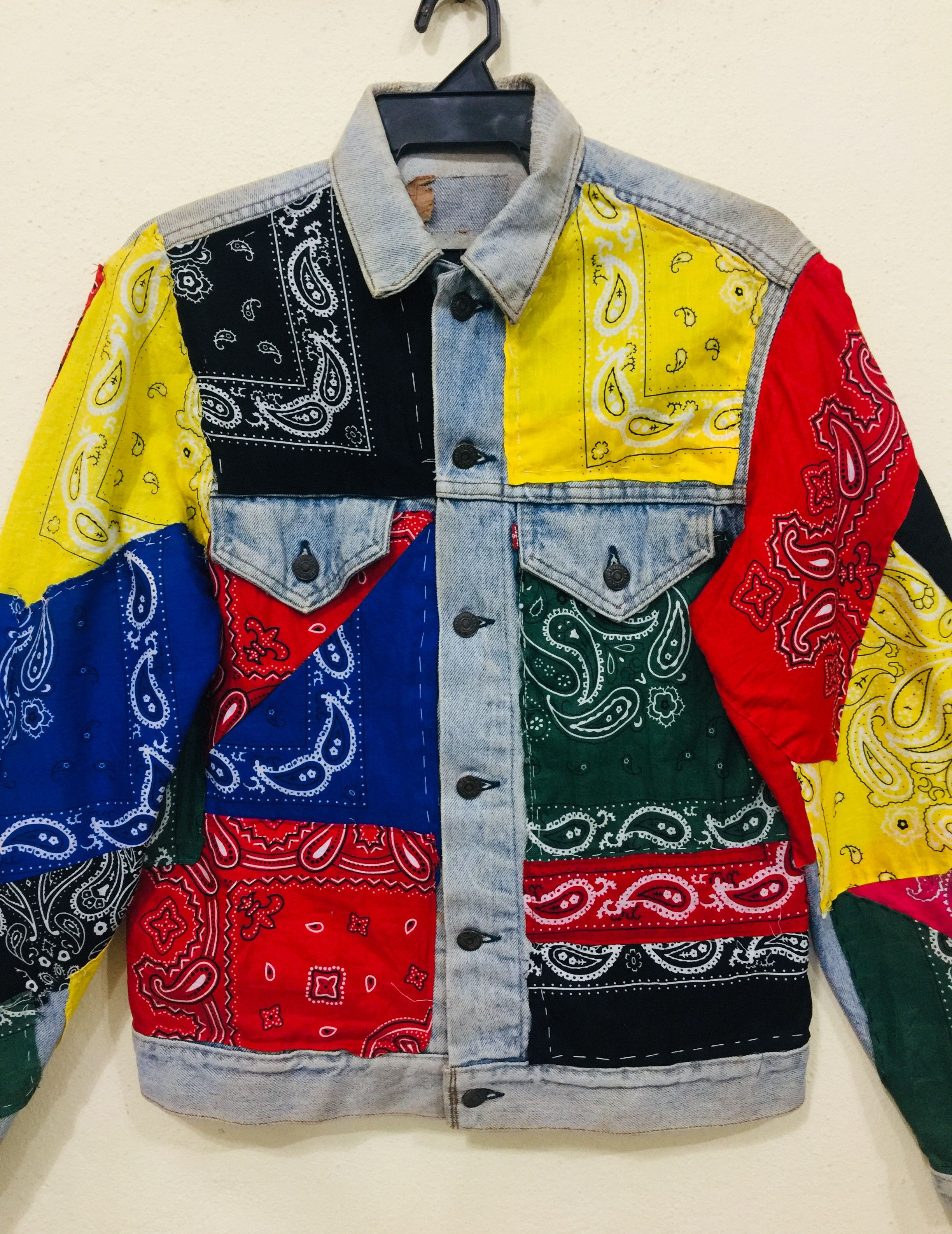 Japanese Brand × Levi's Vintage Clothing Vintage Levis 80s Bandana Designer Streetwear Fashion Style Size US M / EU 48-50 / 2 - 2 Thumbnail