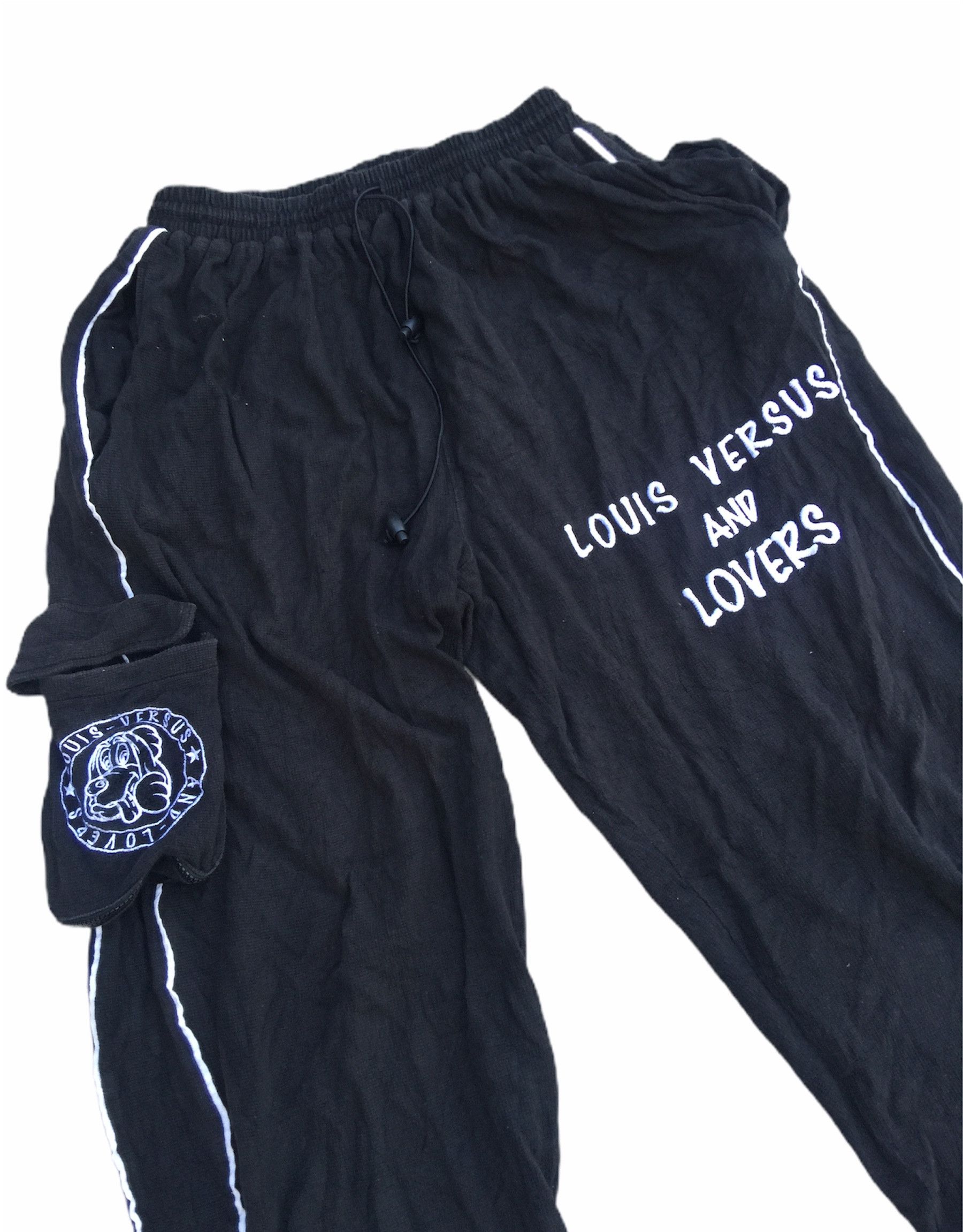 Designer × Japanese Brand × Vintage Vintage Louis Versus And Lovers Black Colour Sweatpantt Size US 31 - 3 Thumbnail