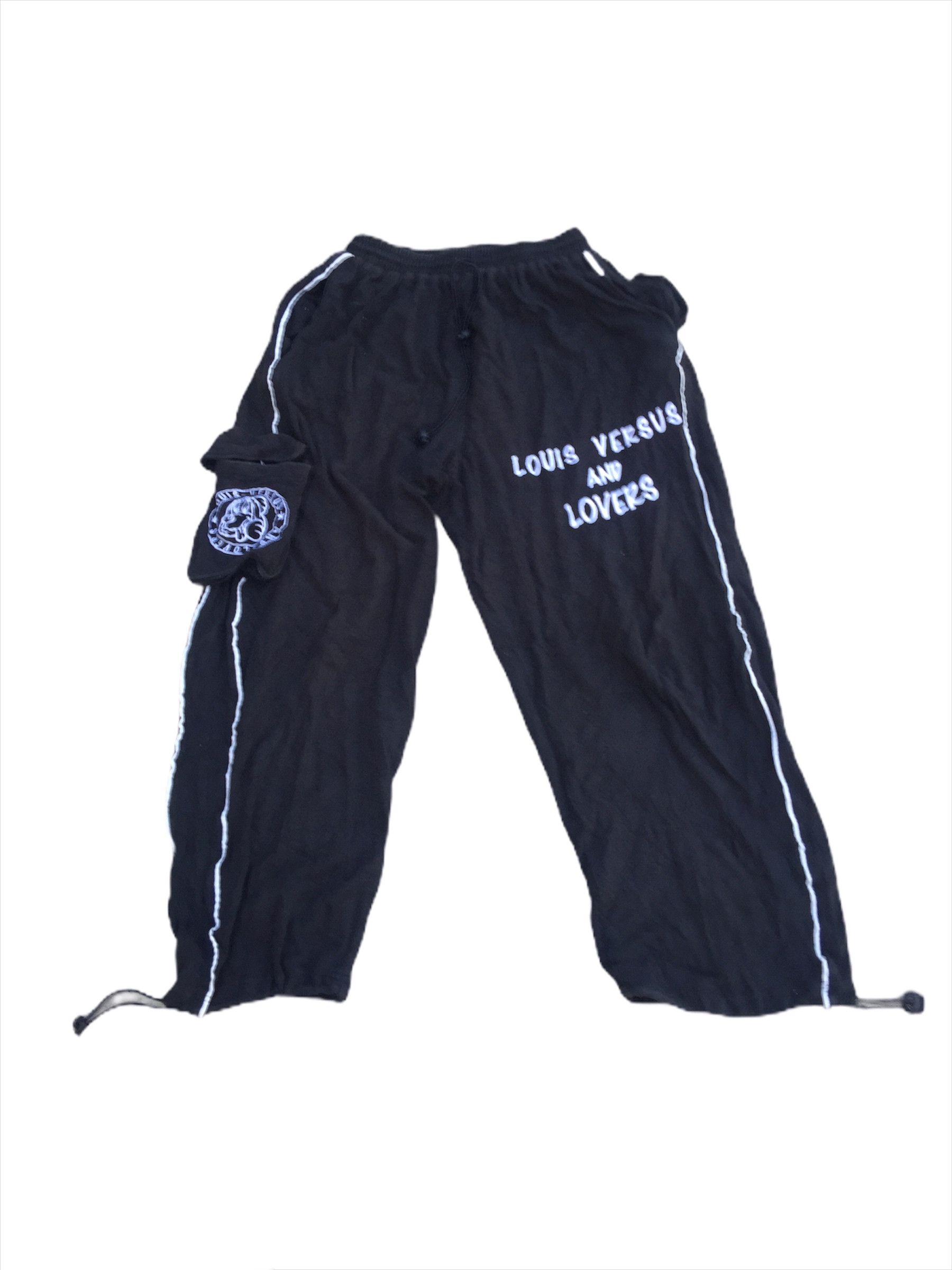 Designer × Japanese Brand × Vintage Vintage Louis Versus And Lovers Black Colour Sweatpantt Size US 31 - 1 Thumbnail