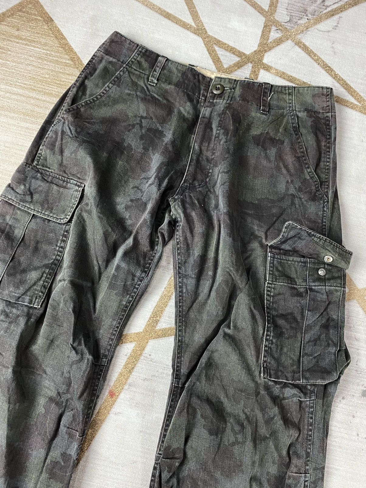 MORGAN HOMME zip design cargo pants