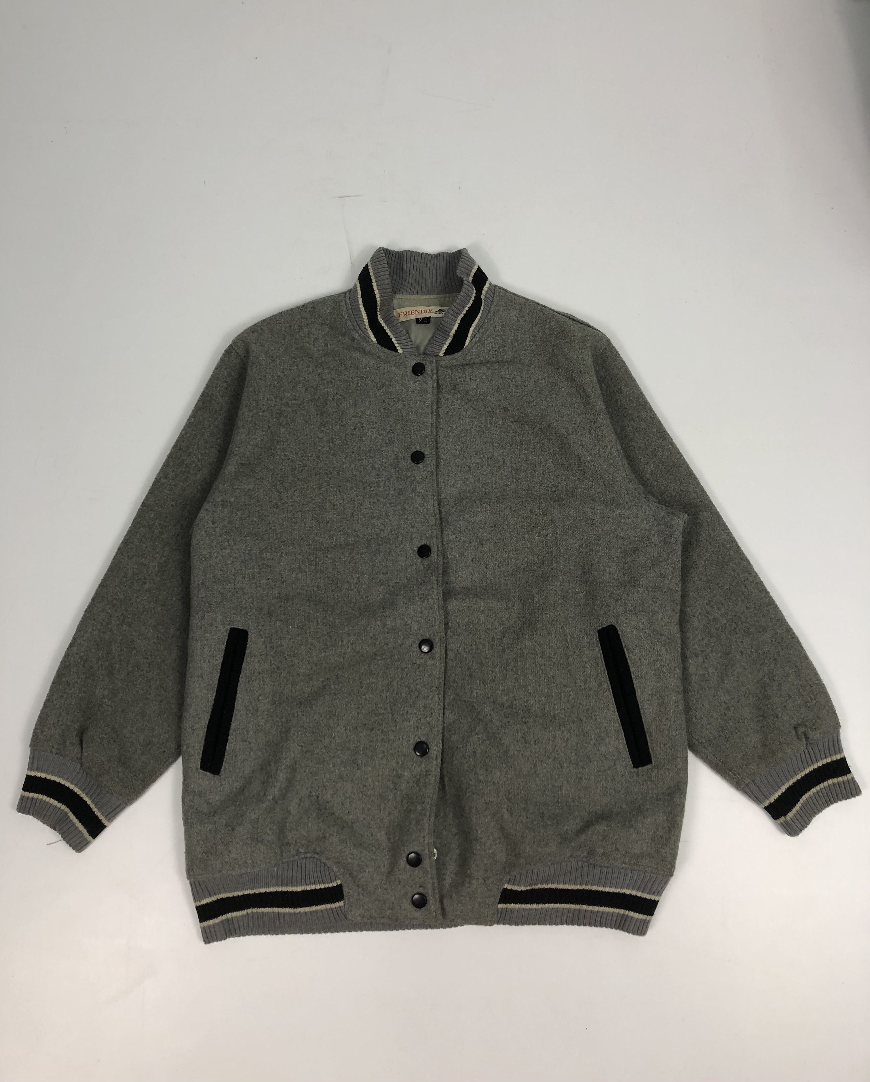 image of Varsity Jacket x Vintage Varsity American Spirit New Idol in Grey, Men's (Size XL)