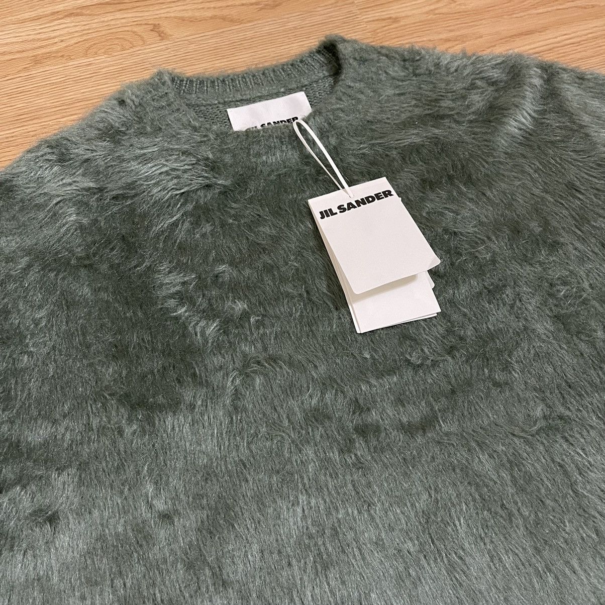Jil Sander GRAIL 🏆 NEW! £1320 JIL SANDER Green Silk Knitted Jumper 52 Size US L / EU 52-54 / 3 - 2 Thumbnail