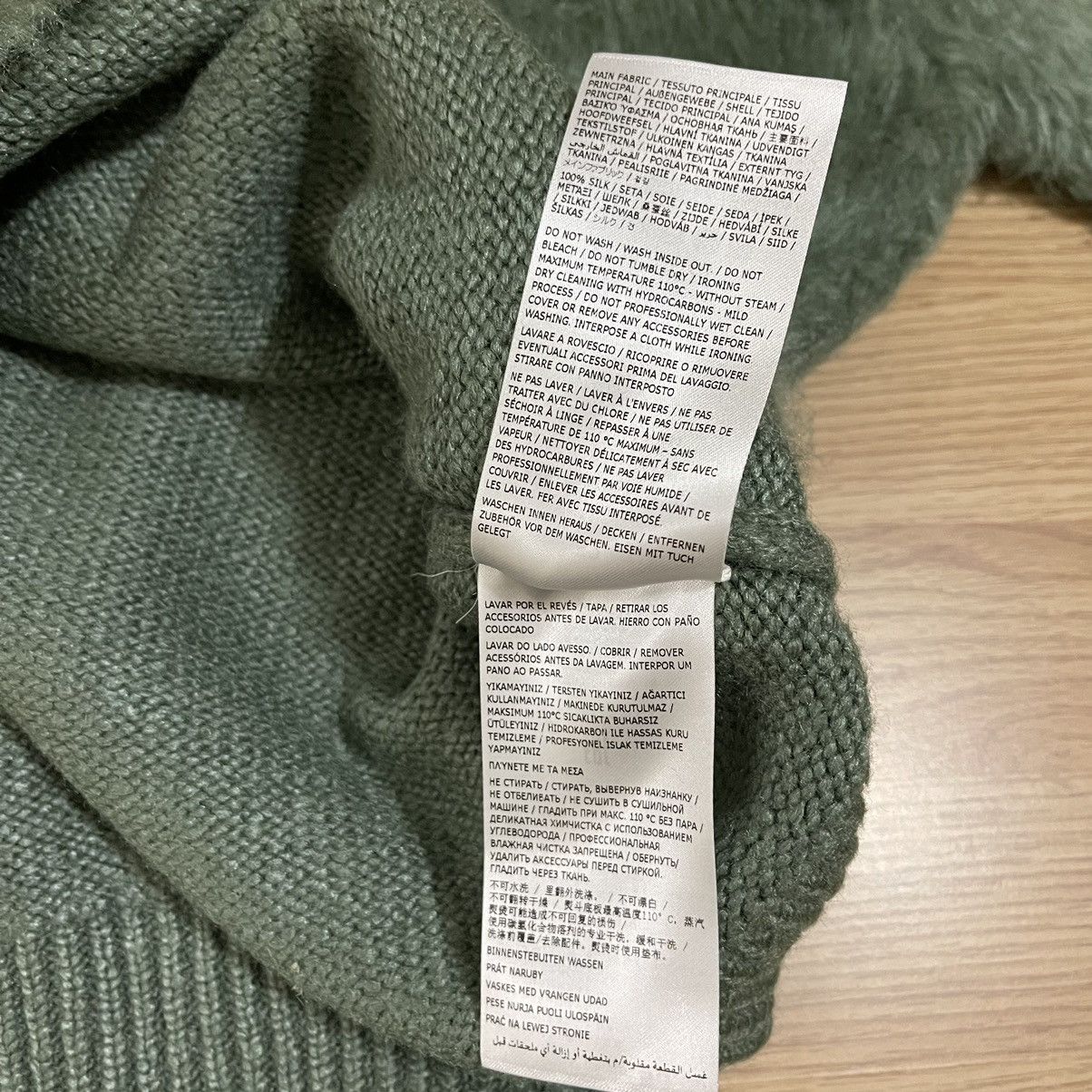 Jil Sander GRAIL 🏆 NEW! £1320 JIL SANDER Green Silk Knitted Jumper 52 Size US L / EU 52-54 / 3 - 6 Thumbnail