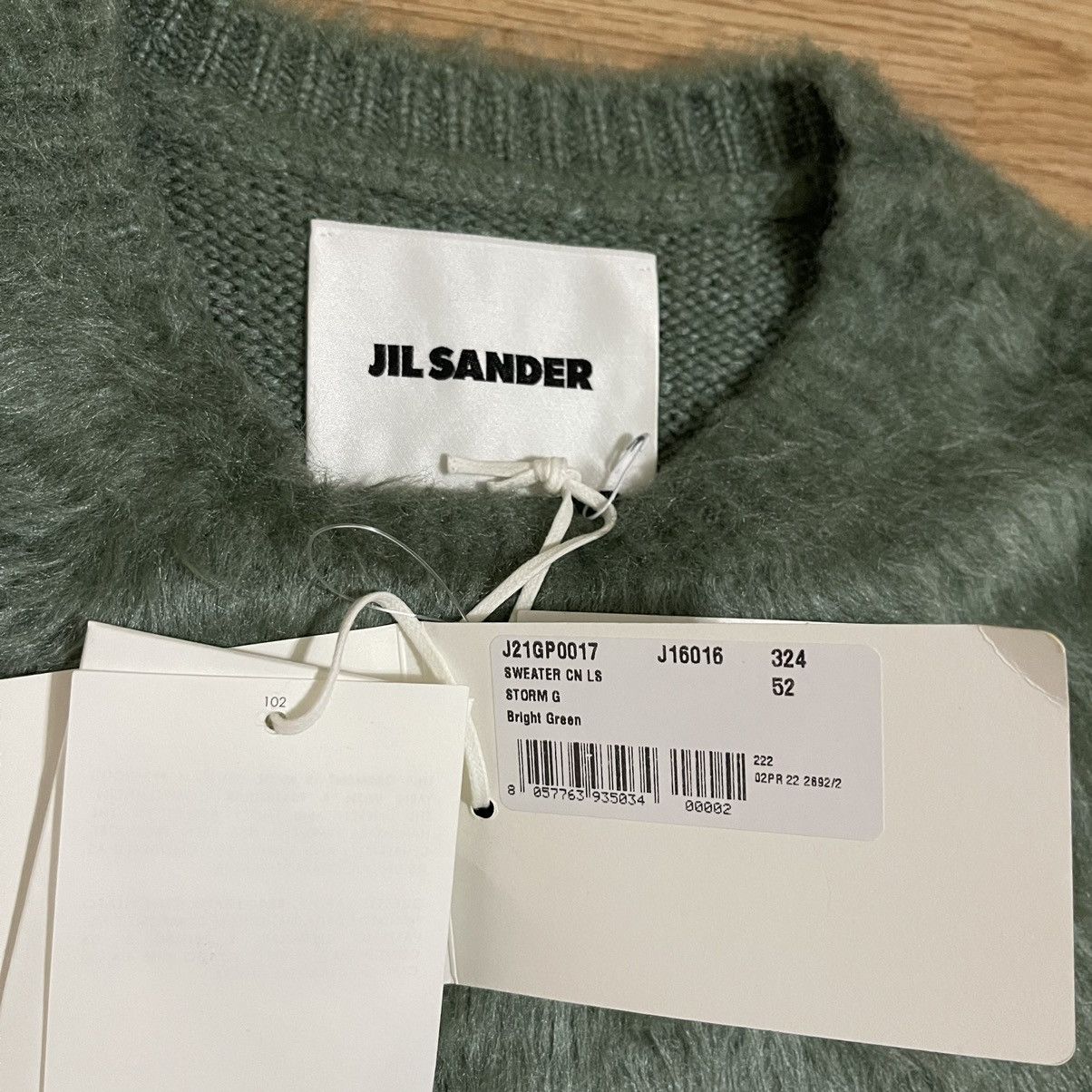 Jil Sander GRAIL 🏆 NEW! £1320 JIL SANDER Green Silk Knitted Jumper 52 Size US L / EU 52-54 / 3 - 4 Thumbnail