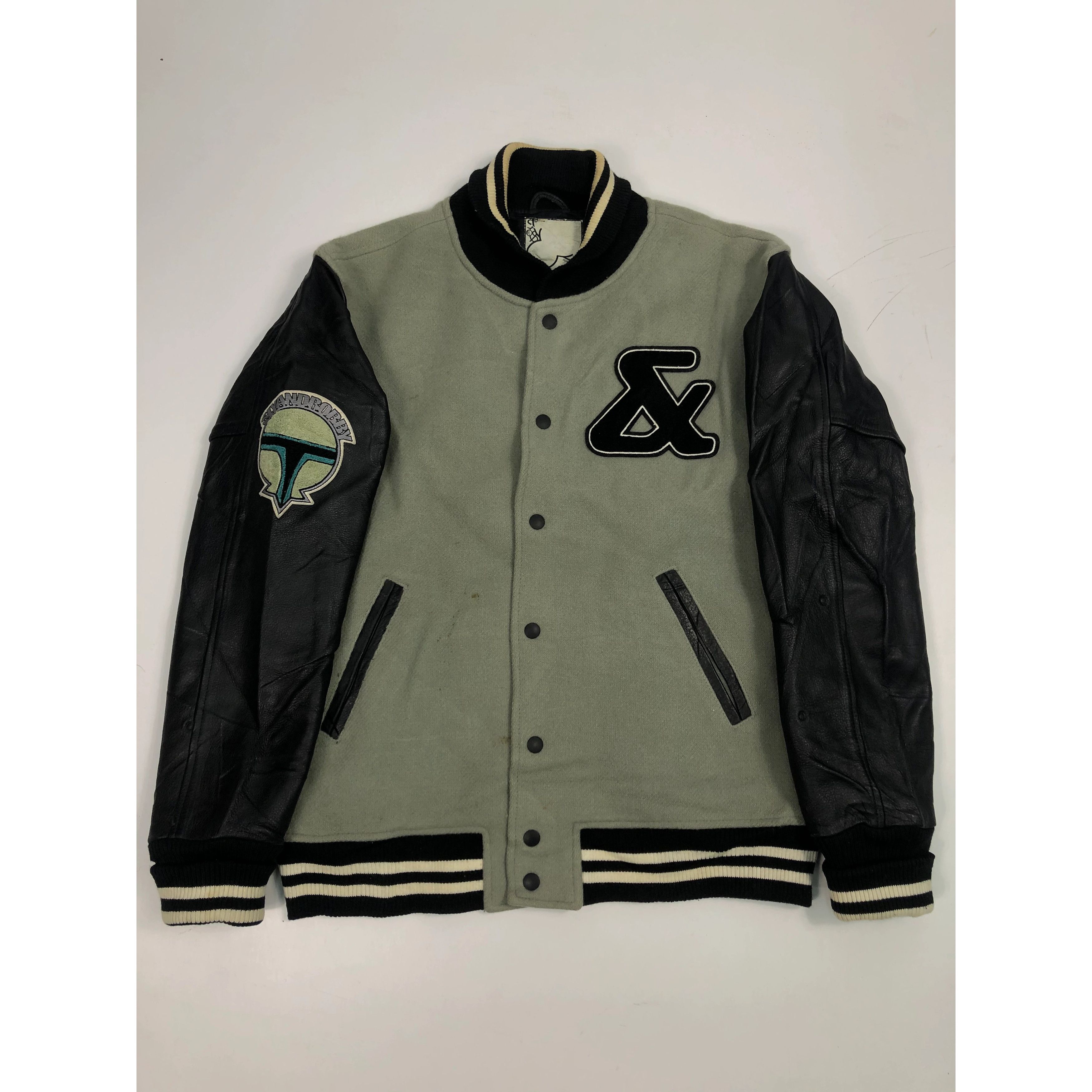 Japanese Brand Vintage Y2K Slyandrobby Fetts Varsity Leather Jacket V0060 Size US XL / EU 56 / 4 - 1 Thumbnail