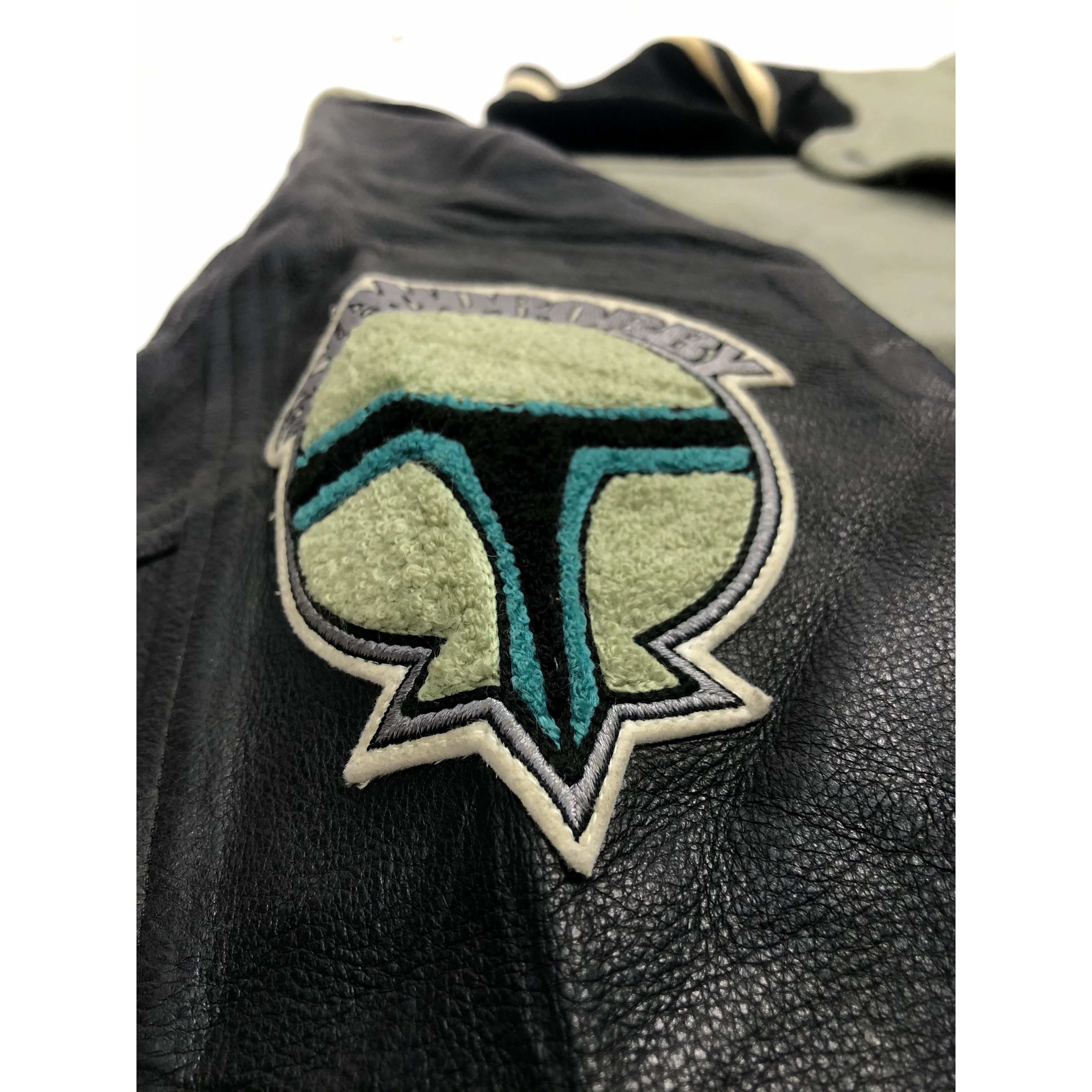 Japanese Brand Vintage Y2K Slyandrobby Fetts Varsity Leather Jacket V0060 Size US XL / EU 56 / 4 - 5 Thumbnail