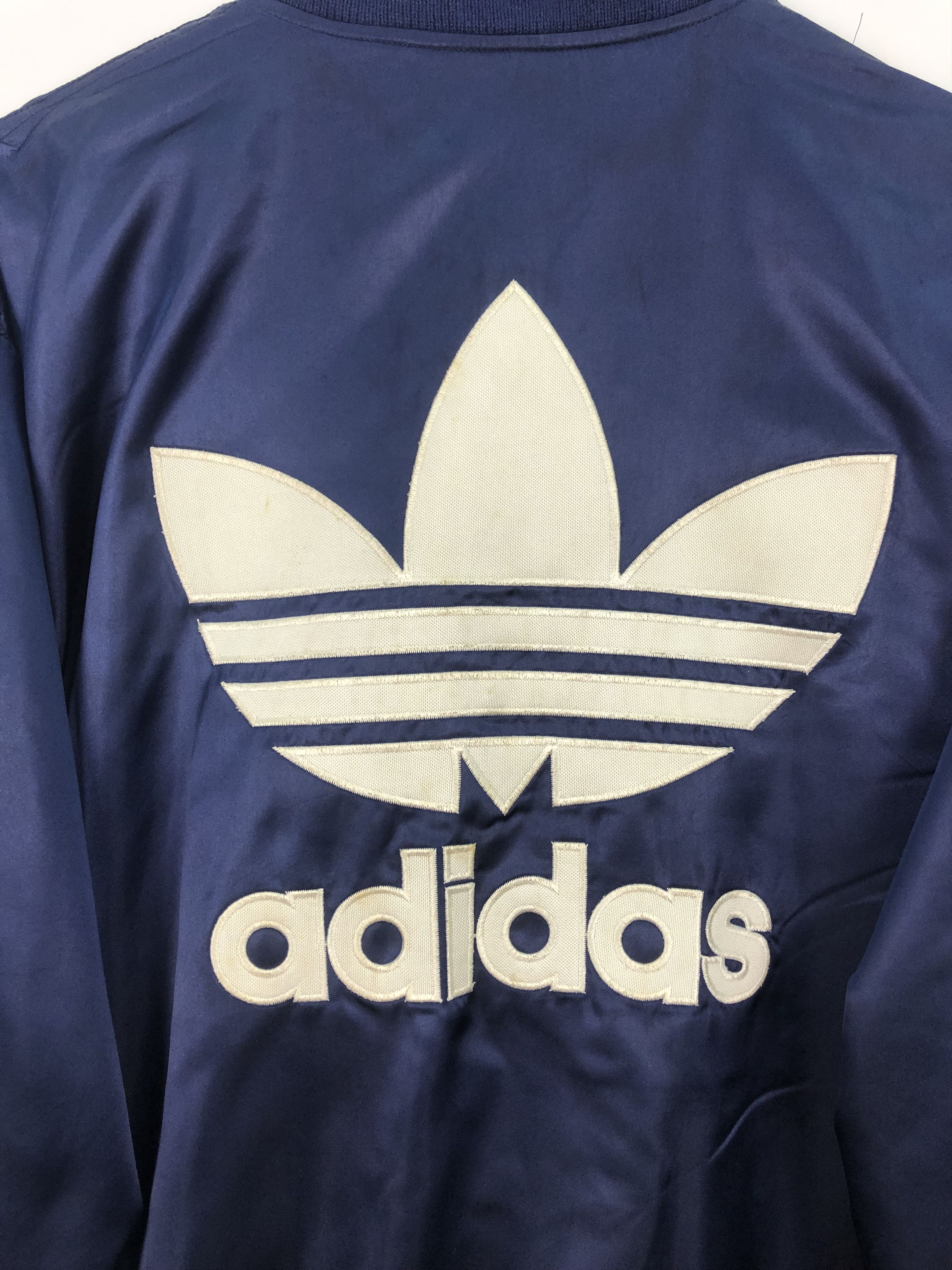 Adidas Vintage 90s Varsity Jacket Adidas Big Logo J0086 Size US L / EU 52-54 / 3 - 4 Thumbnail