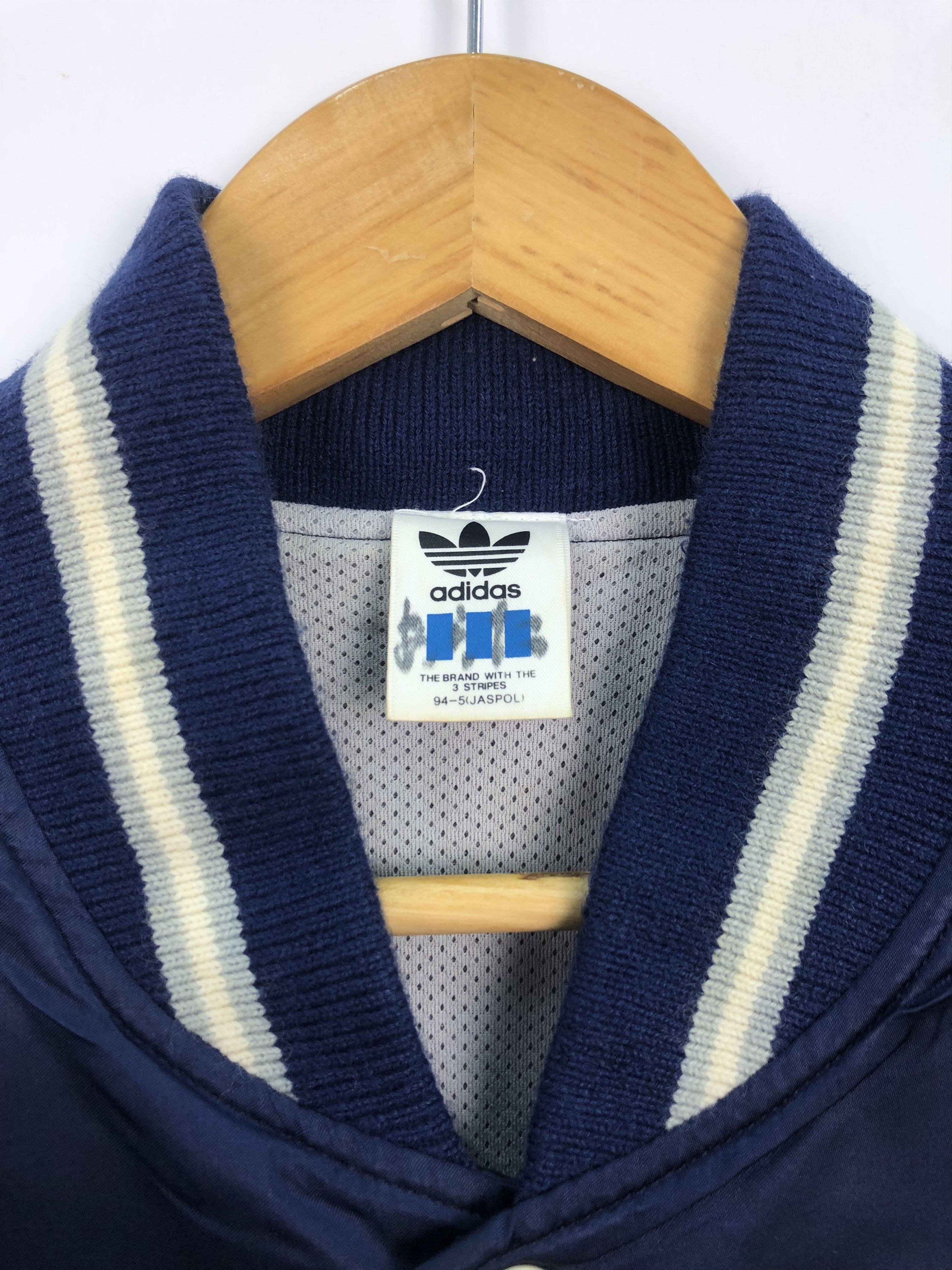 Adidas Vintage 90s Varsity Jacket Adidas Big Logo J0086 Size US L / EU 52-54 / 3 - 5 Thumbnail