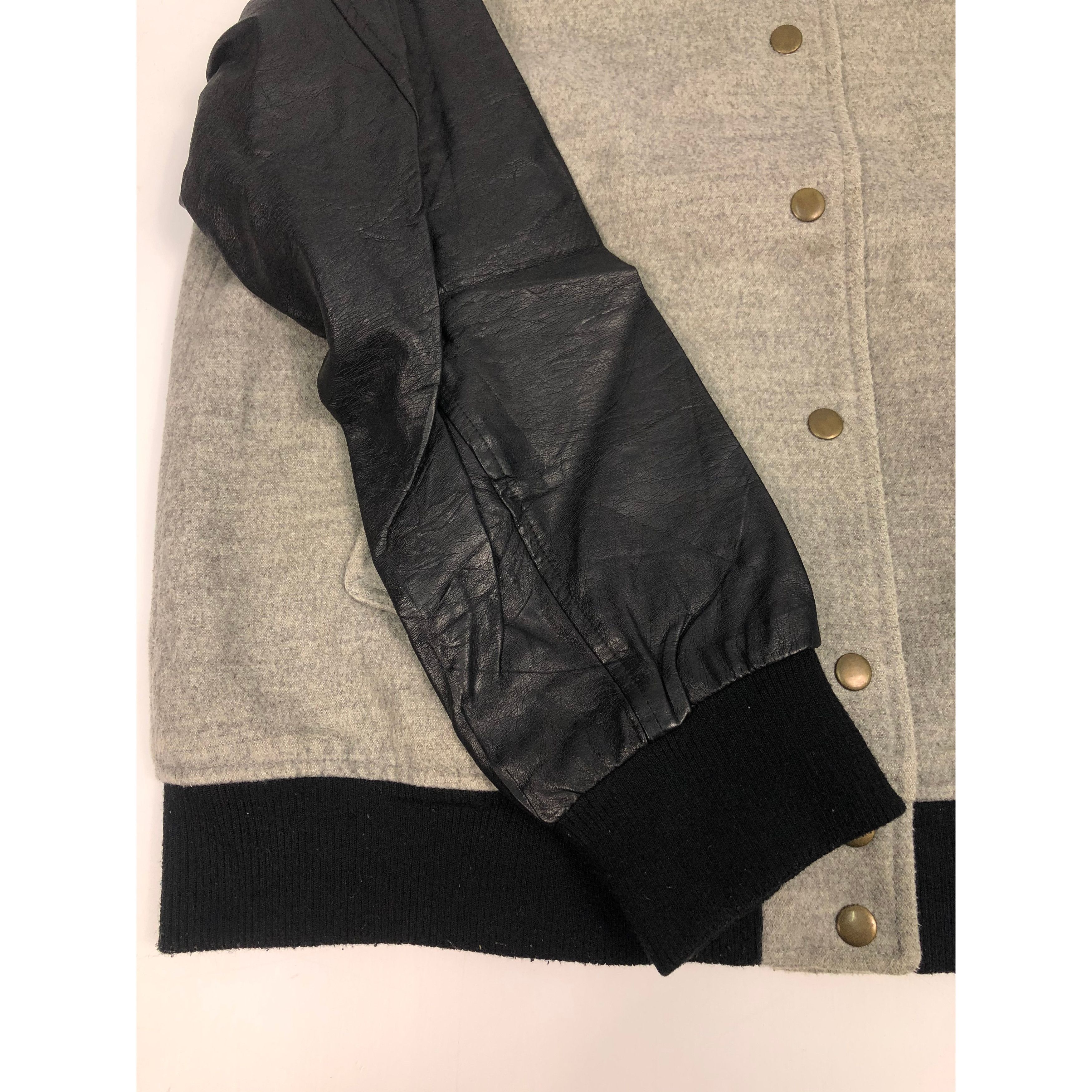 Vintage Vintage 90s Japanese Brand Varsity Jacket Gray V0091 Size US M / EU 48-50 / 2 - 4 Thumbnail