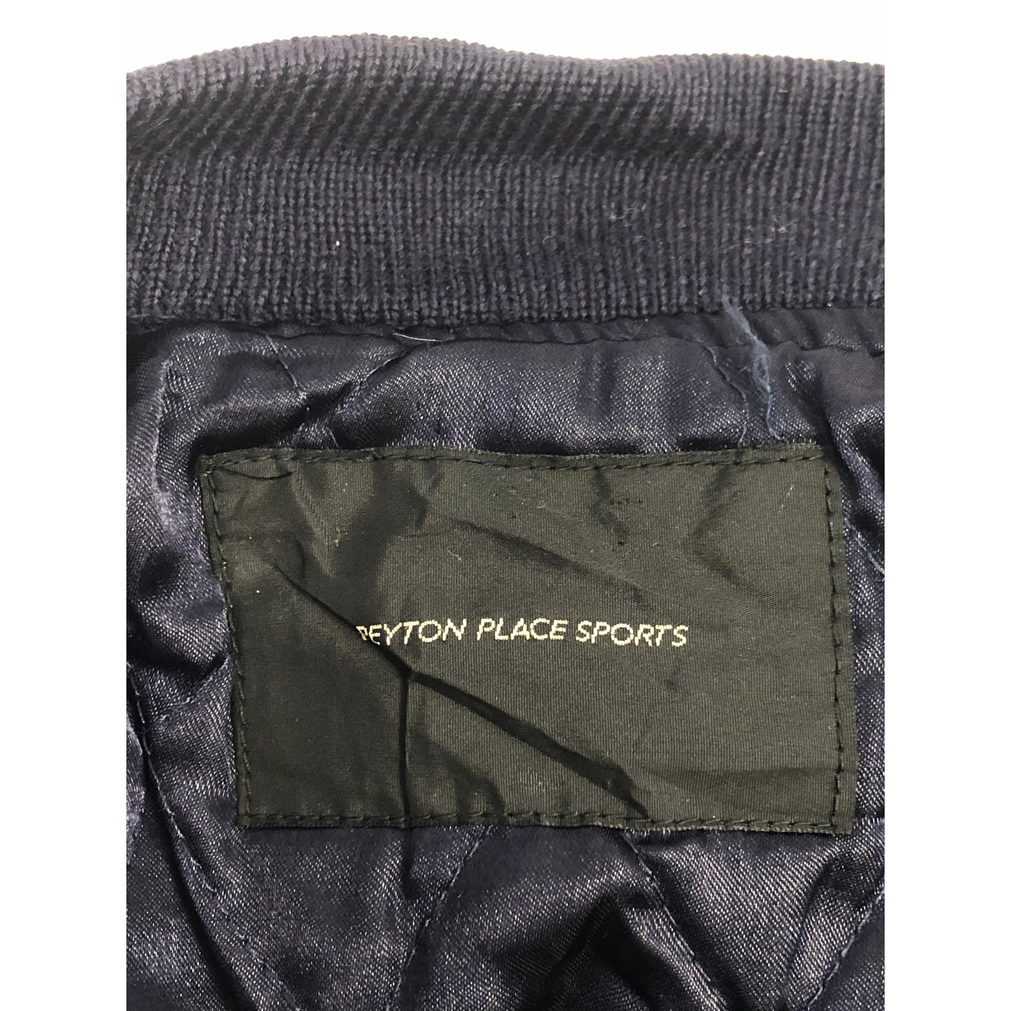 Japanese Brand Vintage 90s Peyton Place Embroidered Varsity Jacket Leather Size US L / EU 52-54 / 3 - 9 Thumbnail