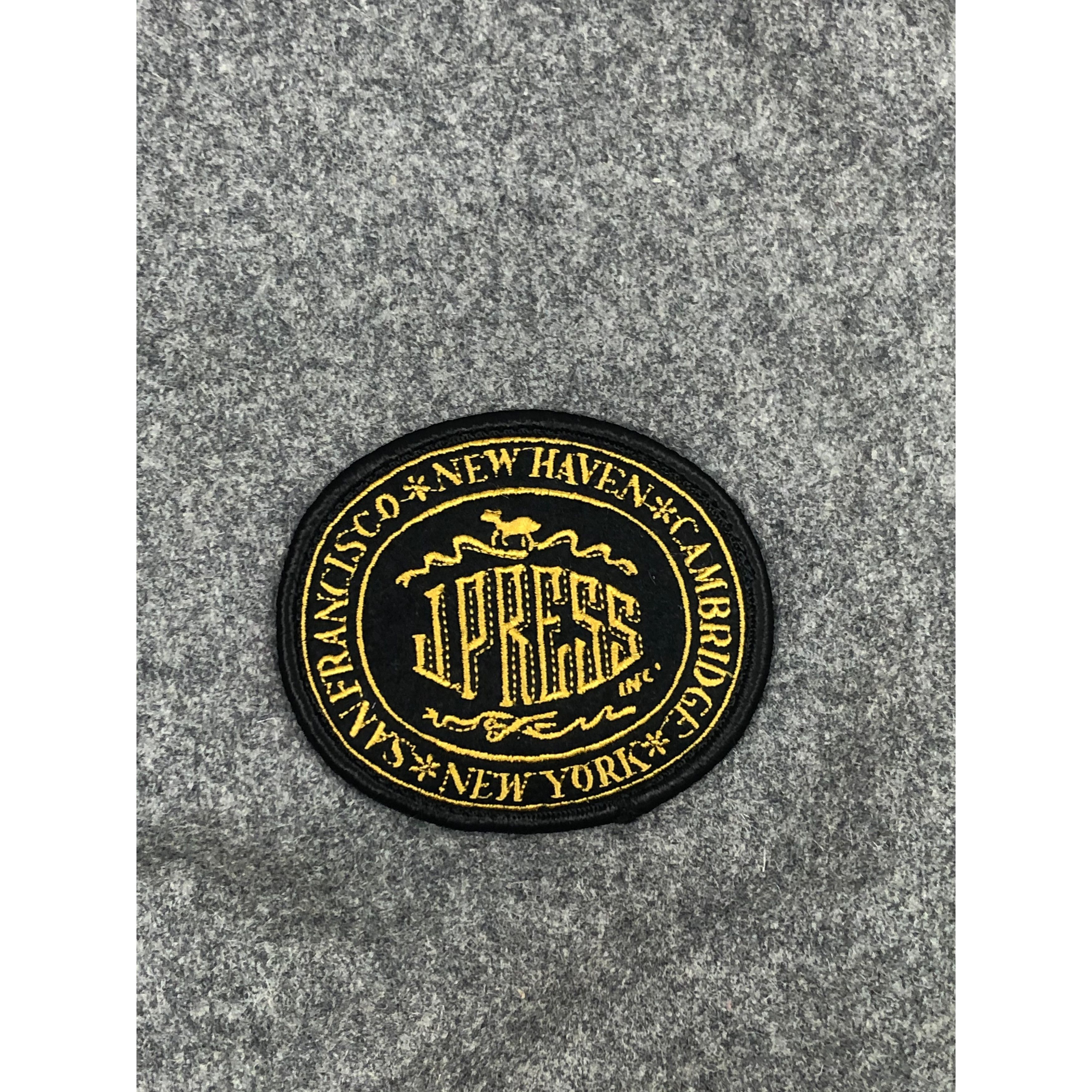 Japanese Brand Vintage 90s J Press Leather Varsity Jacket Gray V0090 Size US M / EU 48-50 / 2 - 6 Thumbnail