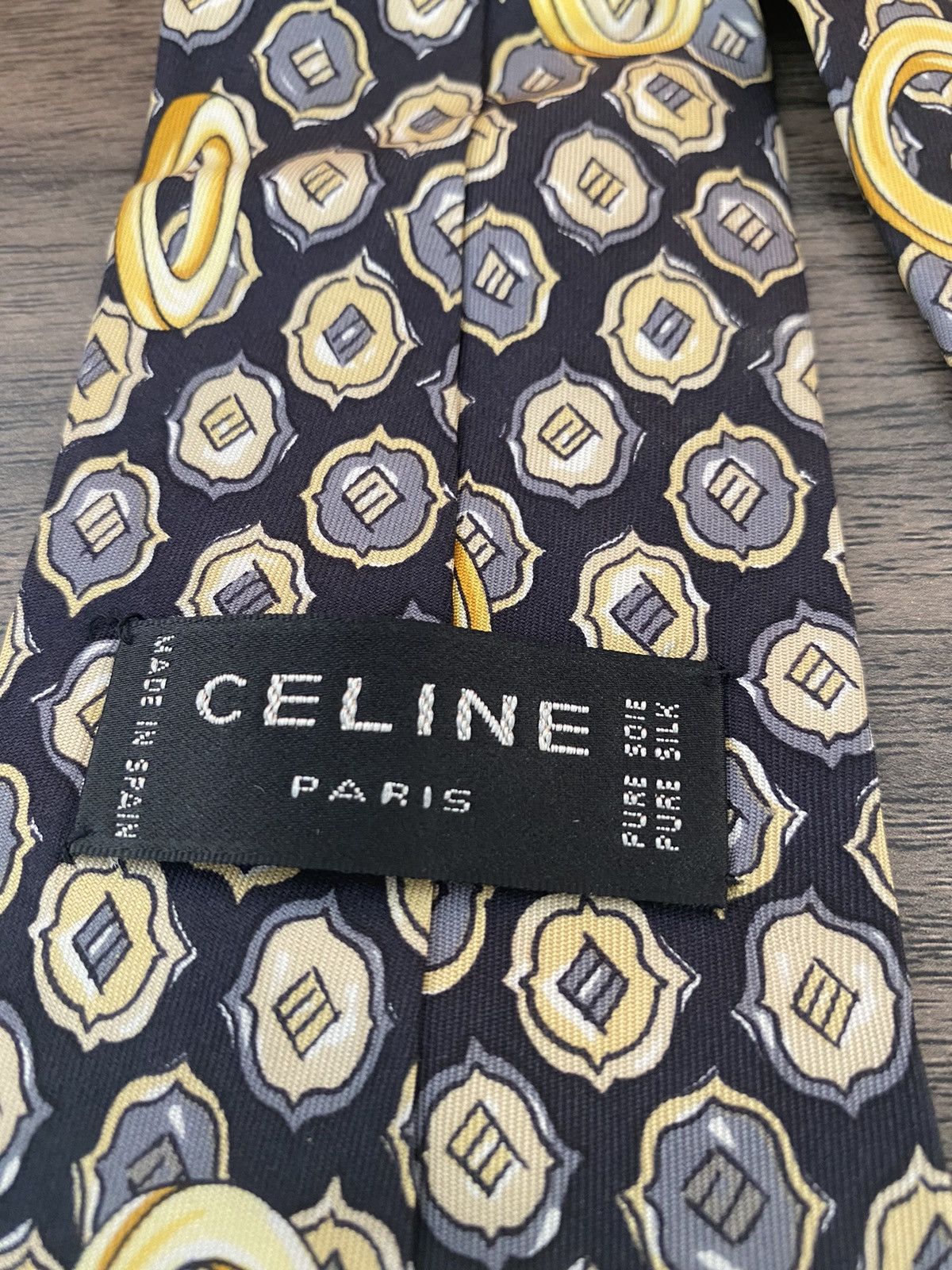 Celine 90s VTG CELINE 100% SILK NECK TIE Size ONE SIZE - 2 Thumbnail