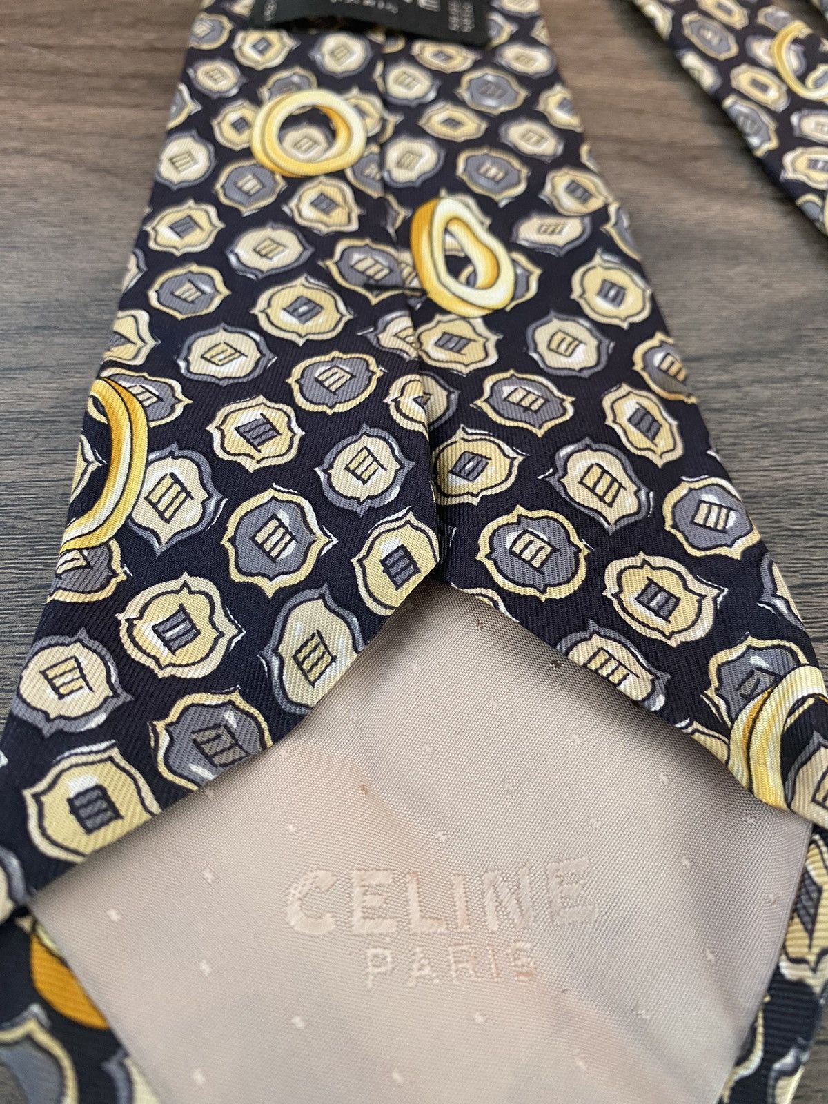 Celine 90s VTG CELINE 100% SILK NECK TIE Size ONE SIZE - 3 Thumbnail