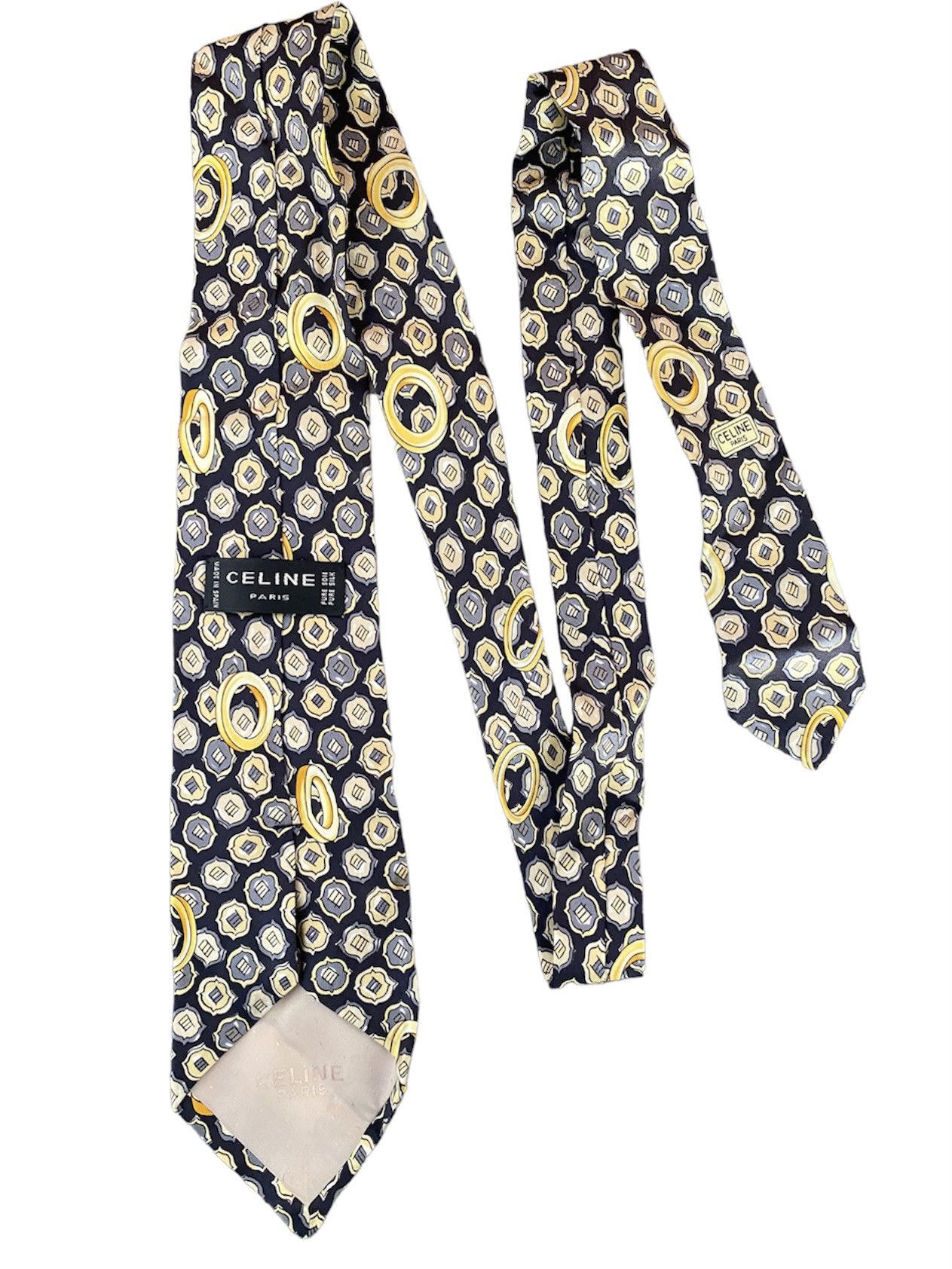 Celine 90s VTG CELINE 100% SILK NECK TIE Size ONE SIZE - 1 Thumbnail