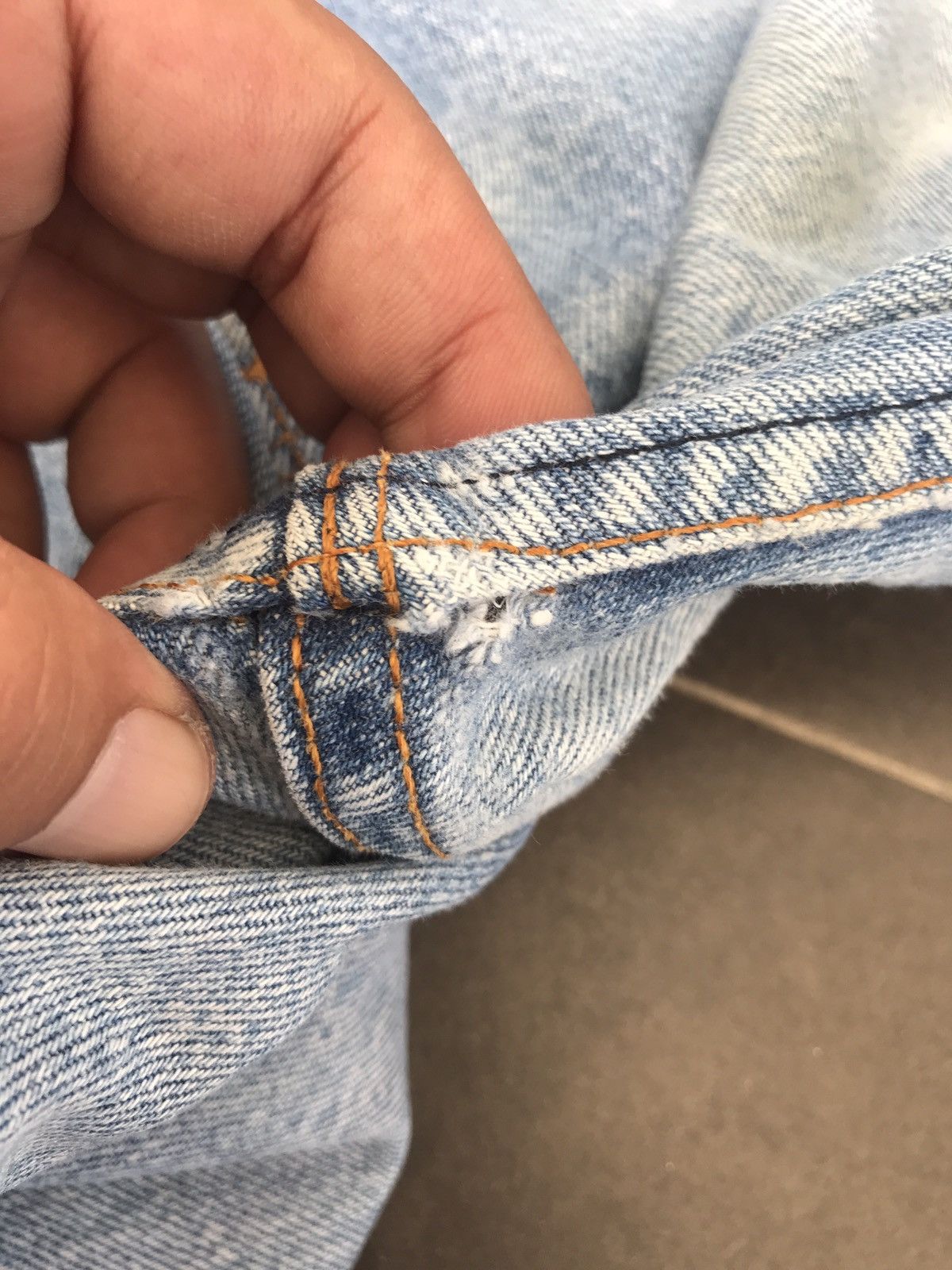 Levi's × Vintage Vintage 90s Levis 501 Denim Size US 34 / EU 50 - 17 Thumbnail