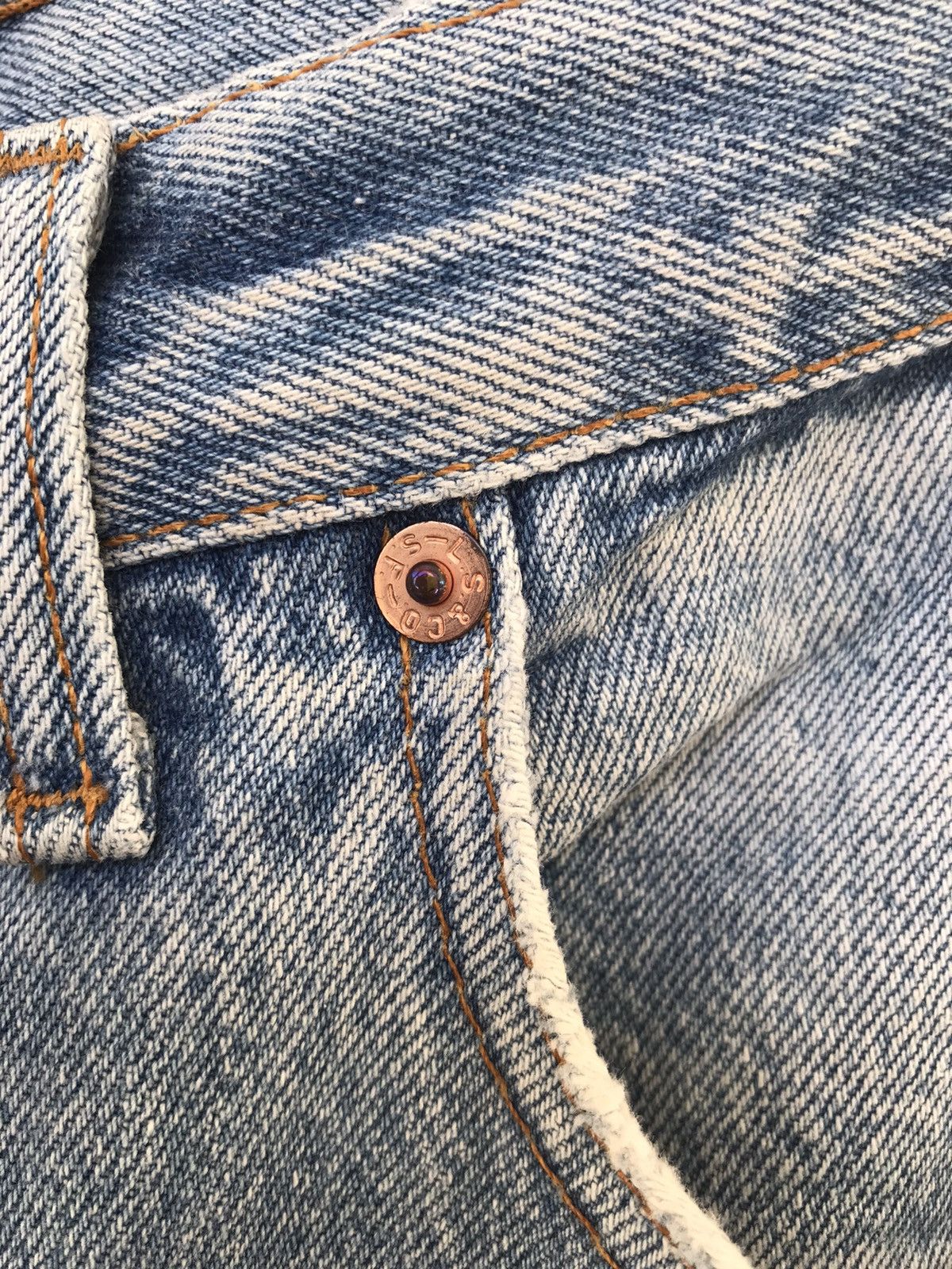 Levi's × Vintage Vintage 90s Levis 501 Denim Size US 34 / EU 50 - 10 Thumbnail
