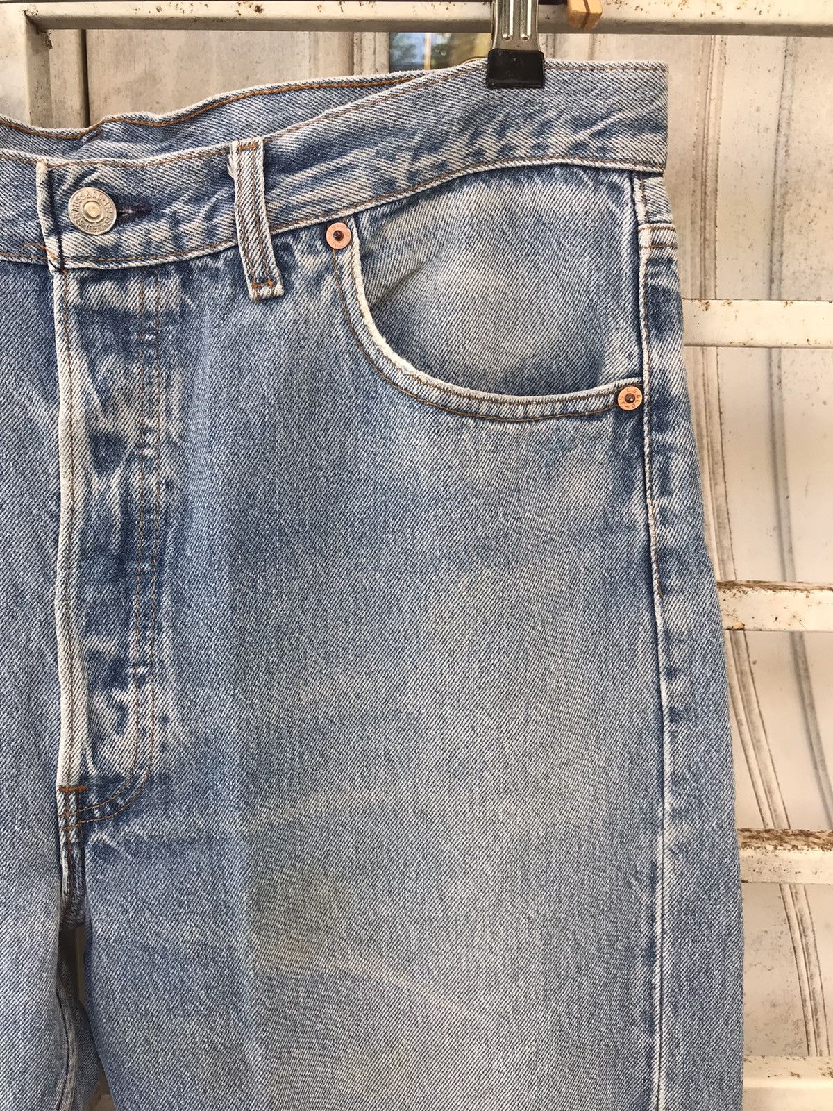 Levi's × Vintage Vintage 90s Levis 501 Denim Size US 34 / EU 50 - 2 Thumbnail