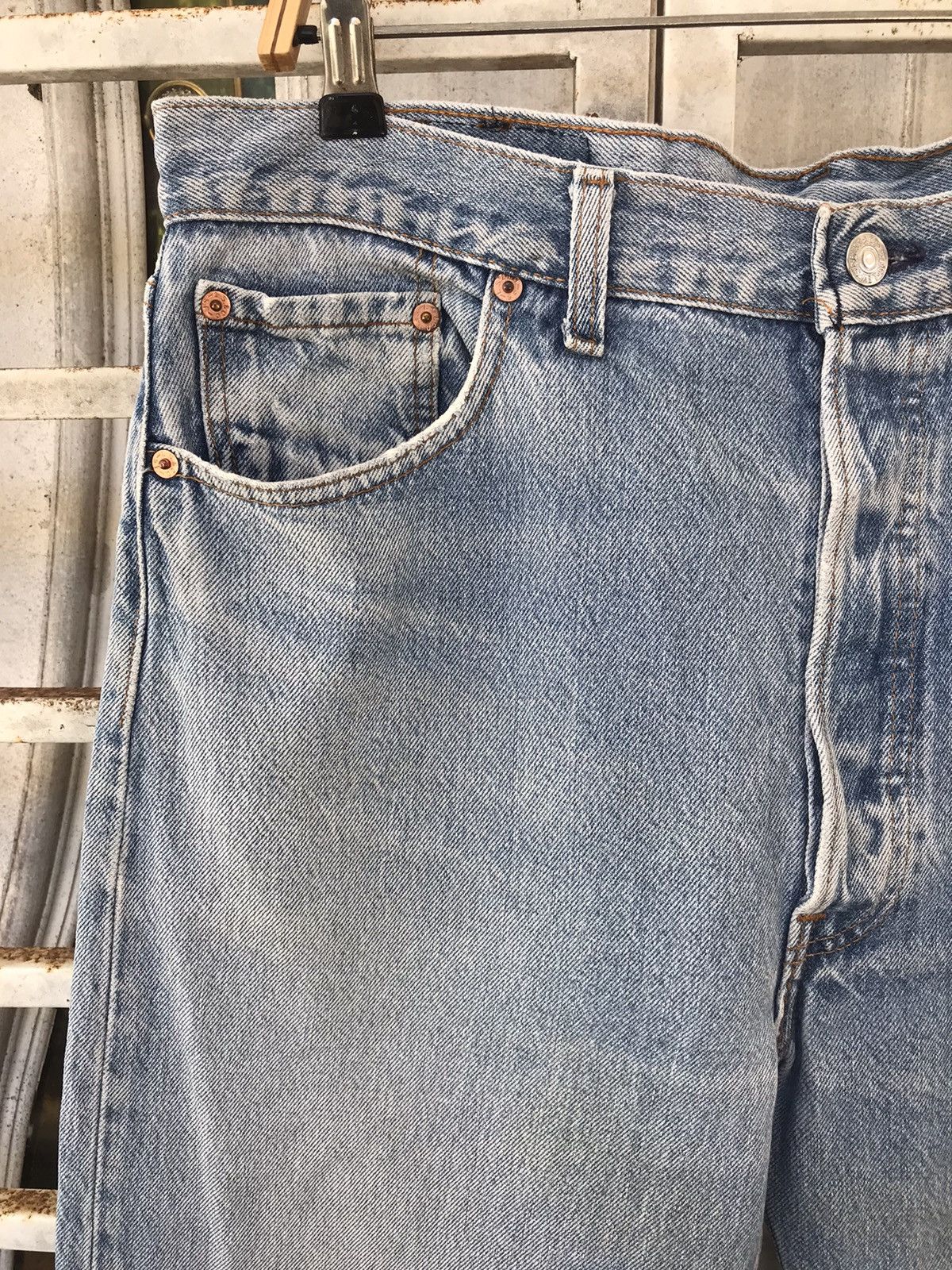 Levi's × Vintage Vintage 90s Levis 501 Denim Size US 34 / EU 50 - 3 Thumbnail