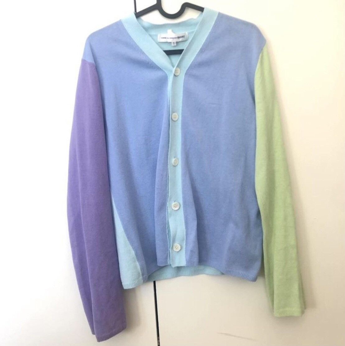 Comme des Garçons shirt multi color cardigan