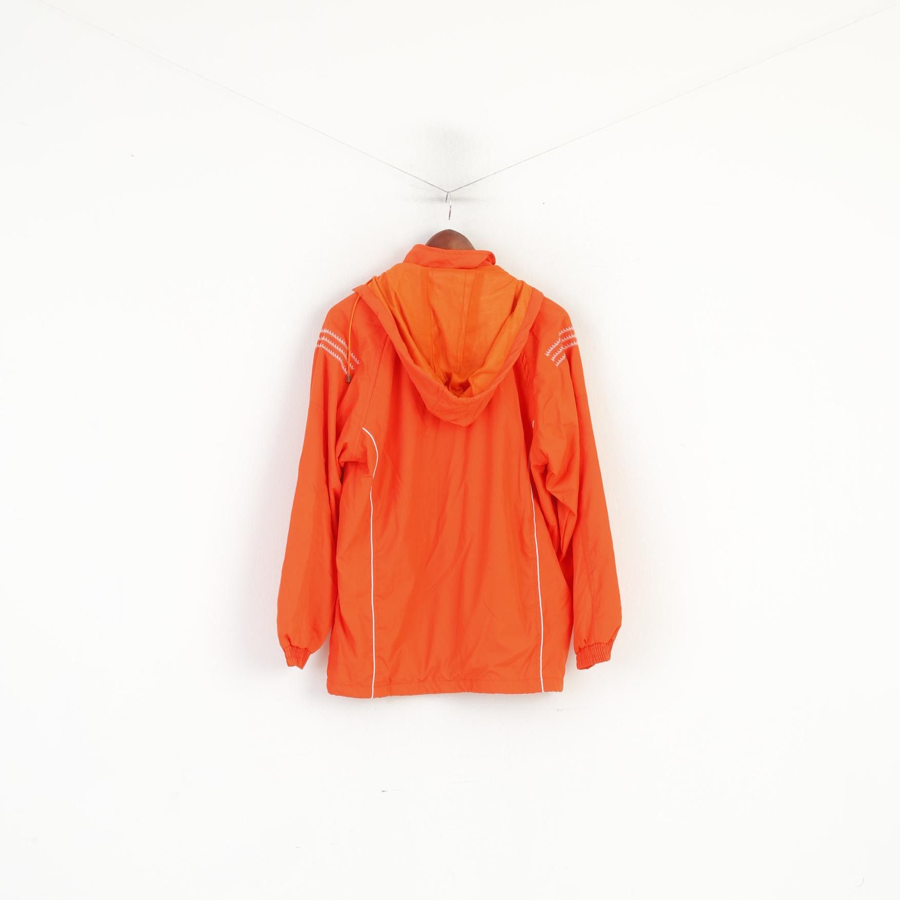 Adidas Adidas Men L 182 Jacket Orange Vintage Hooded Top 5889 Size US L / EU 52-54 / 3 - 9 Thumbnail