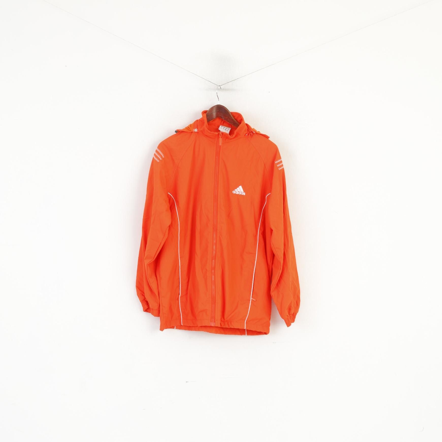 Adidas Adidas Men L 182 Jacket Orange Vintage Hooded Top 5889 Size US L / EU 52-54 / 3 - 2 Thumbnail