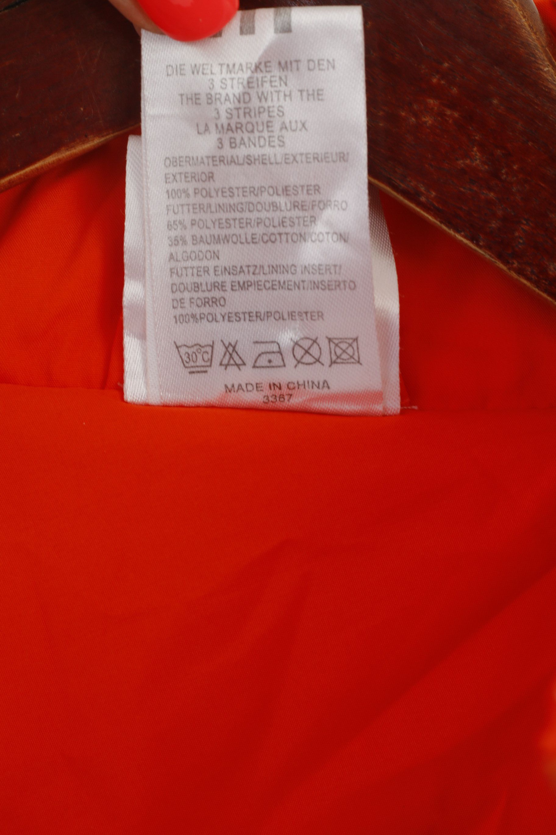Adidas Adidas Men L 182 Jacket Orange Vintage Hooded Top 5889 Size US L / EU 52-54 / 3 - 7 Thumbnail