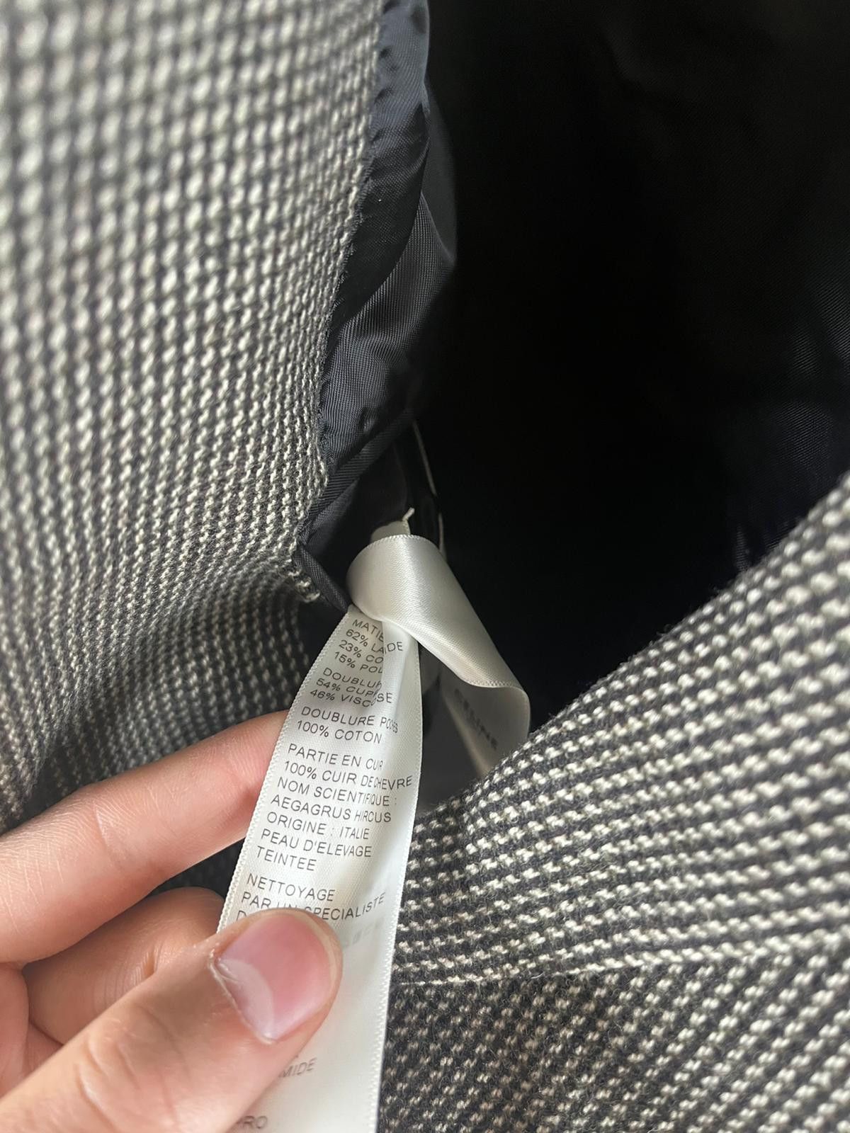 Celine Veste Classic Micro Tweed With Suede Shoulder Embroidery Size US M / EU 48-50 / 2 - 7 Thumbnail