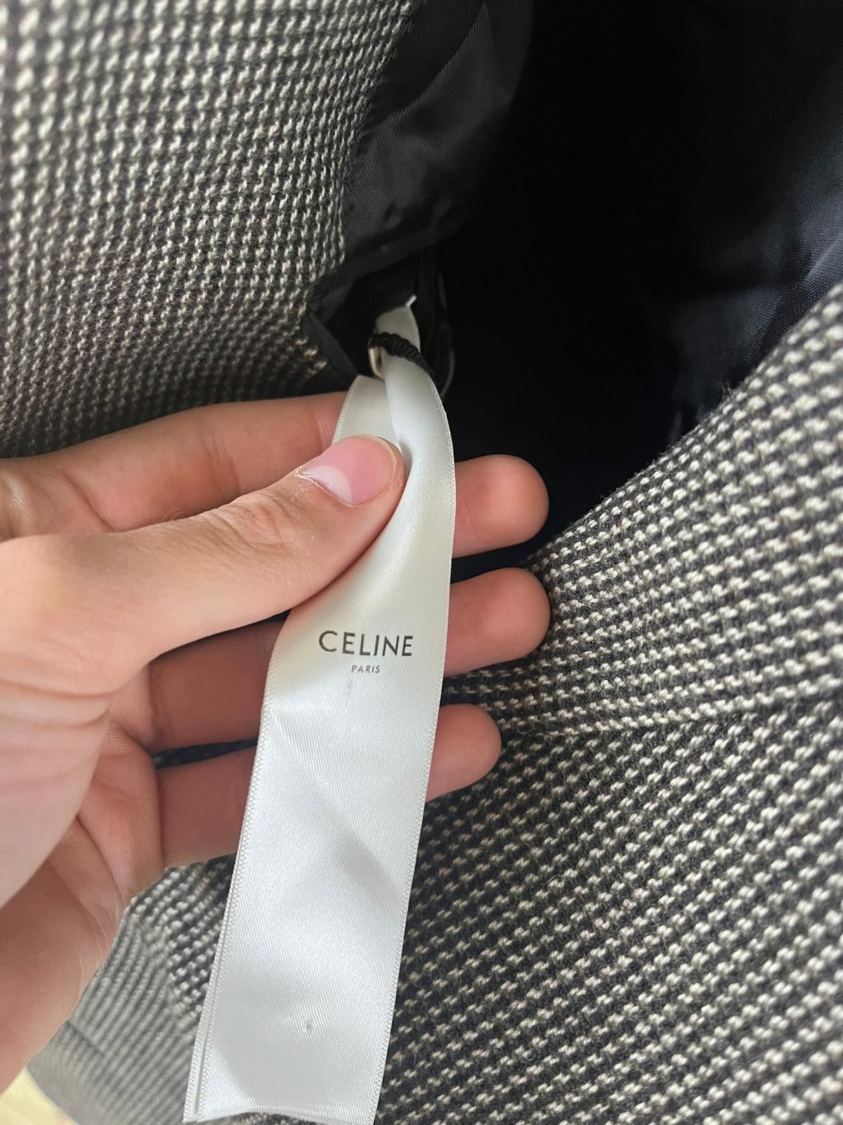 Celine Veste Classic Micro Tweed With Suede Shoulder Embroidery Size US M / EU 48-50 / 2 - 4 Thumbnail