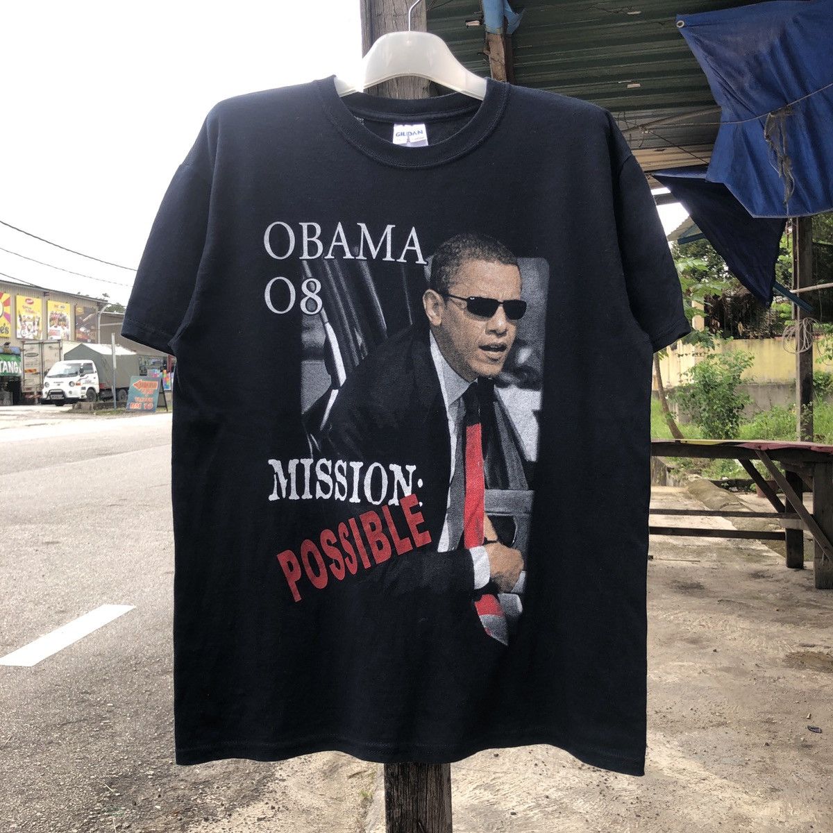 Rap Tees Y2K Barack Obama President USA Rap Tees Tshirt Size US M / EU 48-50 / 2 - 1 Thumbnail