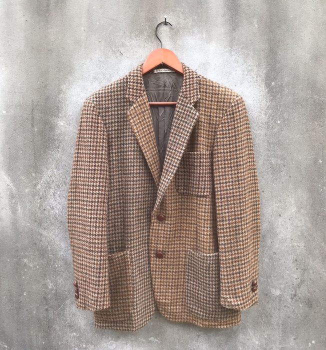 Vintage Vtg Karl Helmut Plaid Wool Tweeted Jacket | Grailed