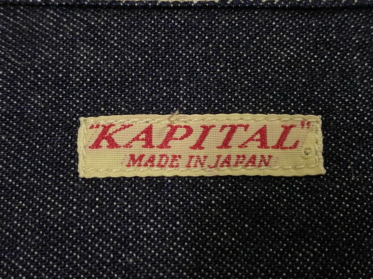 Kapital Kapital Indigo Selvedge Denim Work Shirt Bottom Ups Size US M / EU 48-50 / 2 - 10 Thumbnail