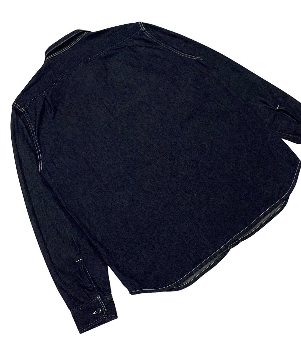 Kapital Kapital Indigo Selvedge Denim Work Shirt Bottom Ups Size US M / EU 48-50 / 2 - 18 Thumbnail