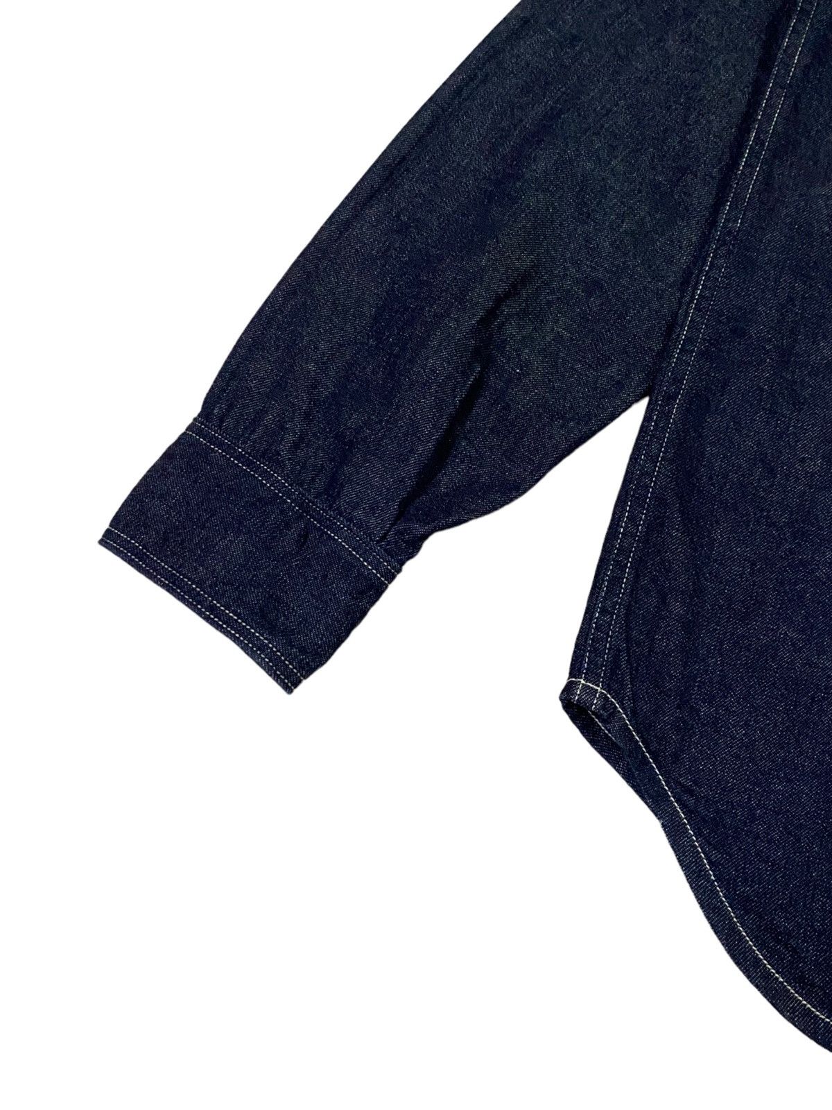 Kapital Kapital Indigo Selvedge Denim Work Shirt Bottom Ups Size US M / EU 48-50 / 2 - 15 Thumbnail