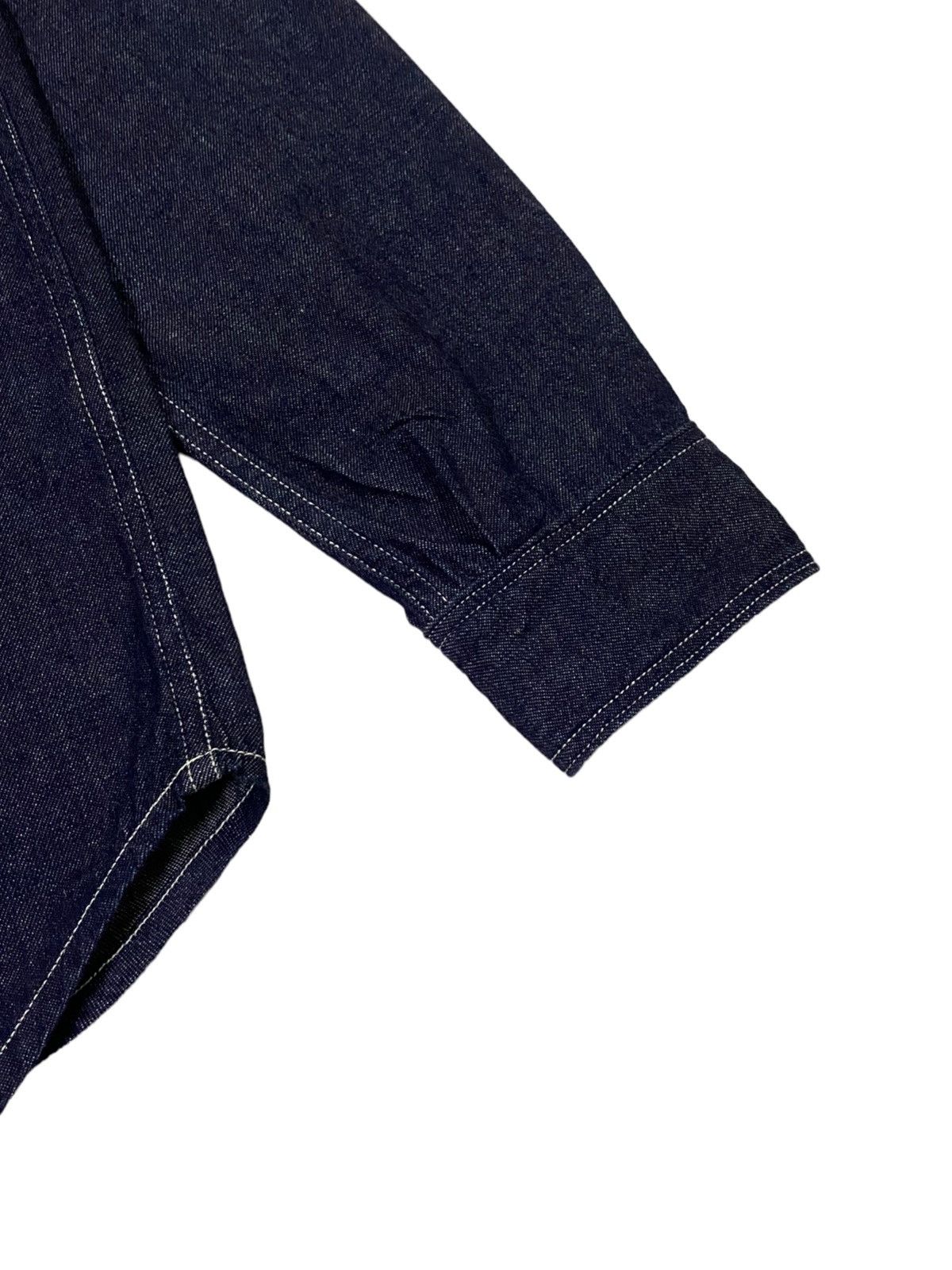 Kapital Kapital Indigo Selvedge Denim Work Shirt Bottom Ups Size US M / EU 48-50 / 2 - 14 Thumbnail