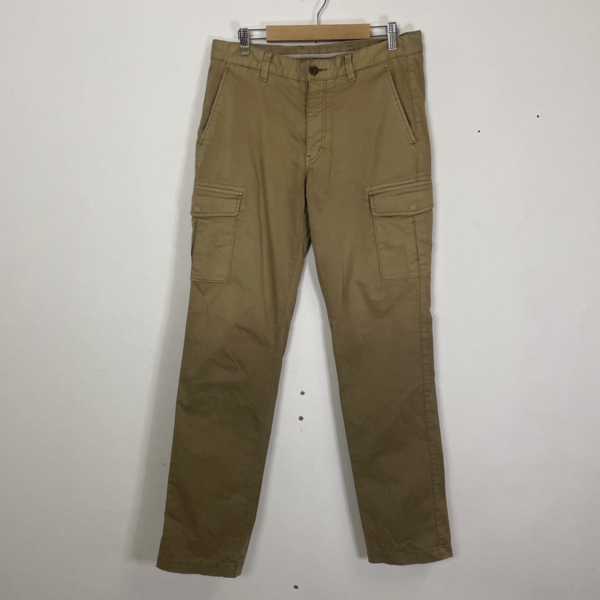 image of Vintage Japanese Tactical Multipocket Utility Cargo Pants in Brown, Men's (Size 33)