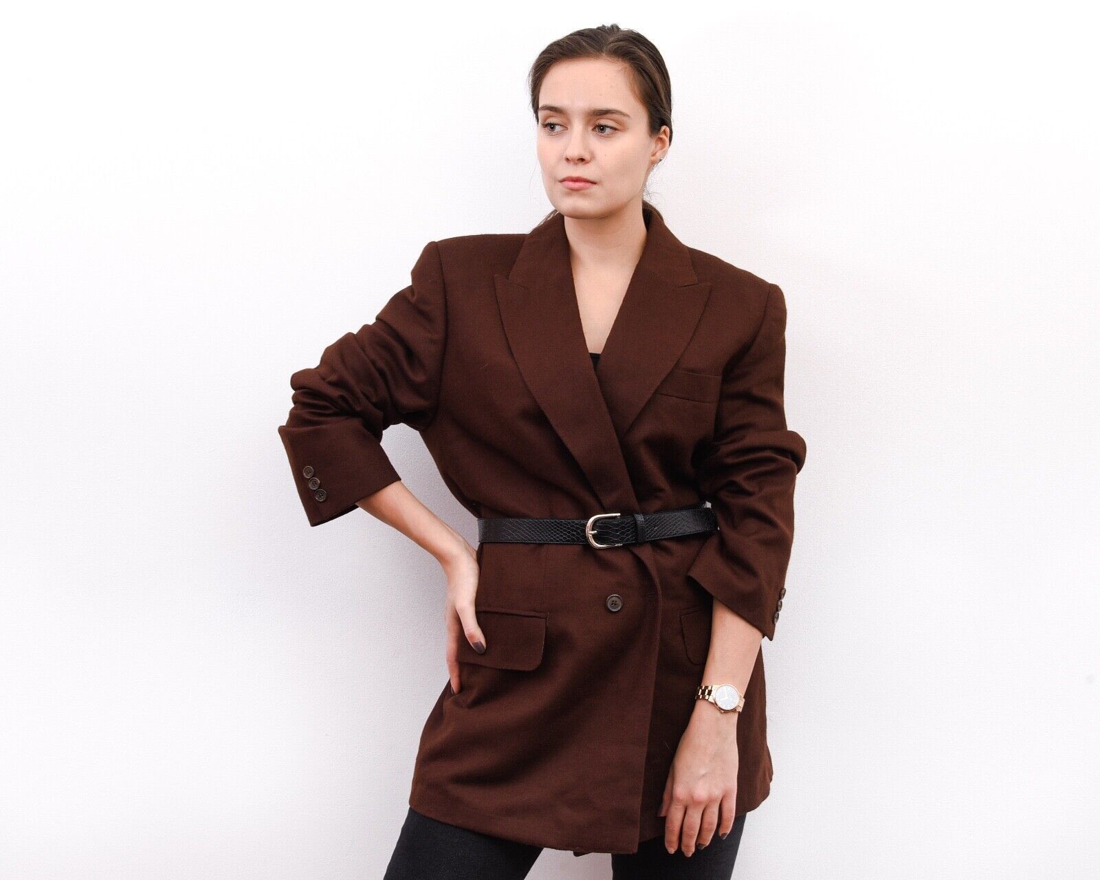 Other × Vintage Women's XL Double Breasted Sport Jacket Blazer Warm Coat Size XL / US 12-14 / IT 48-50 - 2 Thumbnail