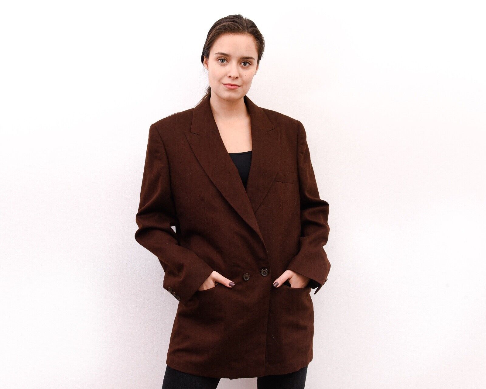Other × Vintage Women's XL Double Breasted Sport Jacket Blazer Warm Coat Size XL / US 12-14 / IT 48-50 - 4 Thumbnail