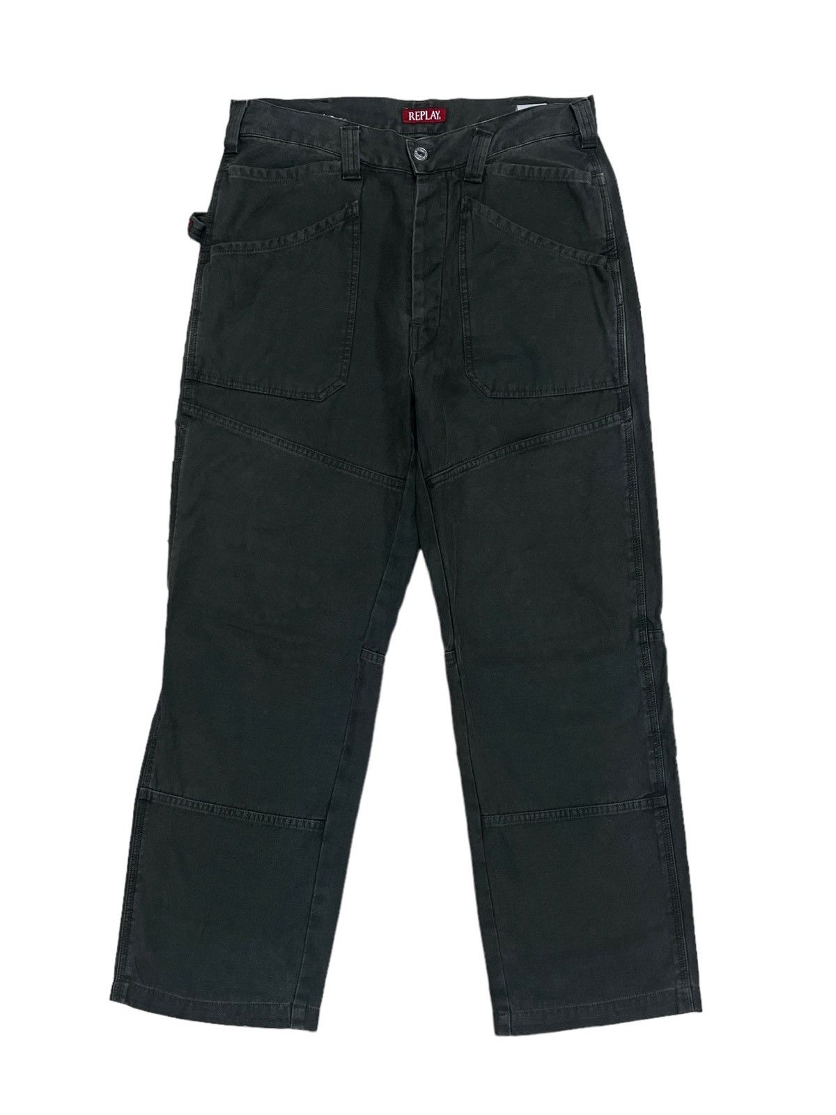 Japanese Brand × Replay × Vintage Designer Replay Classic Double Knee Carpenter Style Size US 32 / EU 48 - 1 Thumbnail