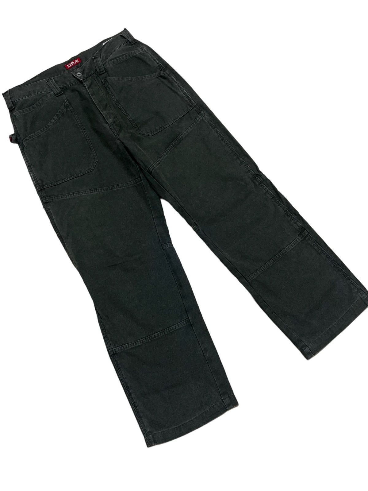 Japanese Brand × Replay × Vintage Designer Replay Classic Double Knee Carpenter Style Size US 32 / EU 48 - 2 Thumbnail
