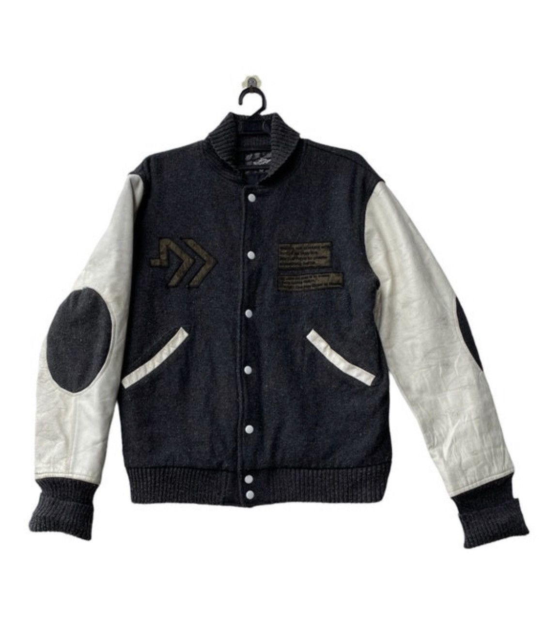 Japanese Brand Vtg 90s DOARAT Japan letterman varsity wool/leather jacket Size US L / EU 52-54 / 3 - 1 Thumbnail