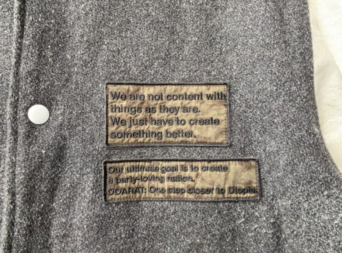 Japanese Brand Vtg 90s DOARAT Japan letterman varsity wool/leather jacket Size US L / EU 52-54 / 3 - 2 Thumbnail