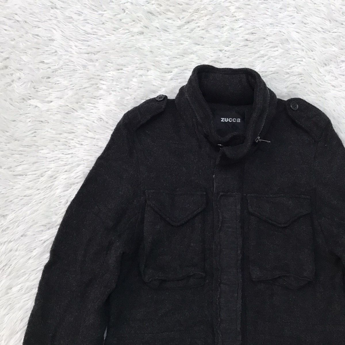 CABANE de ZUCCa Zucca Wool 4 Pockets Jacket Made in Japan Size US S / EU 44-46 / 1 - 4 Thumbnail