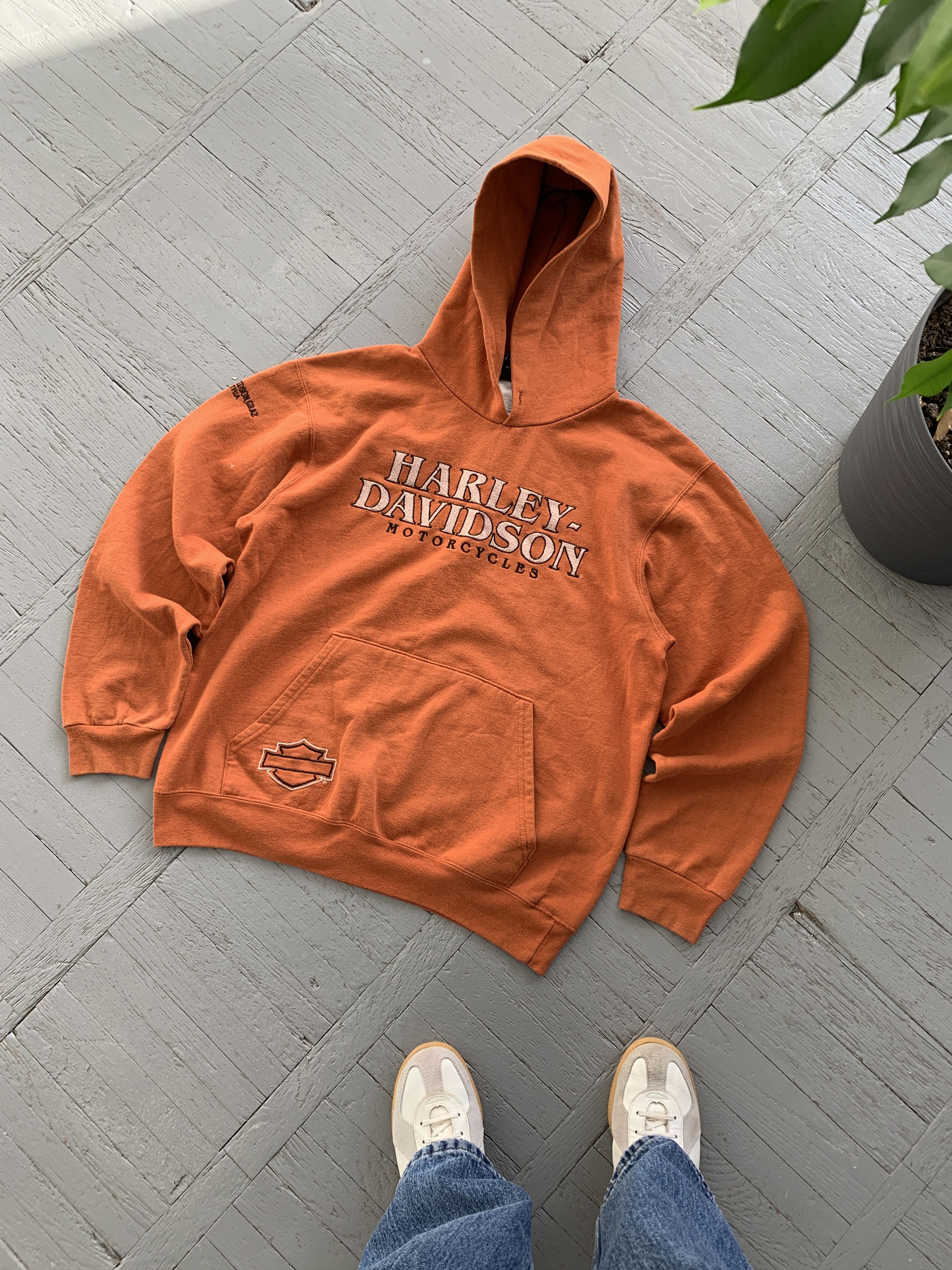 Harley Davidson × Vintage Vintage Harley Davidson orange