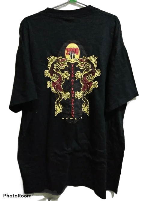 Vintage 🔥 CRAZY STUFF VTG 2000 YEAR OF THE DRAGON HAWAII Y2K Shirts Size US XL / EU 56 / 4 - 1 Thumbnail