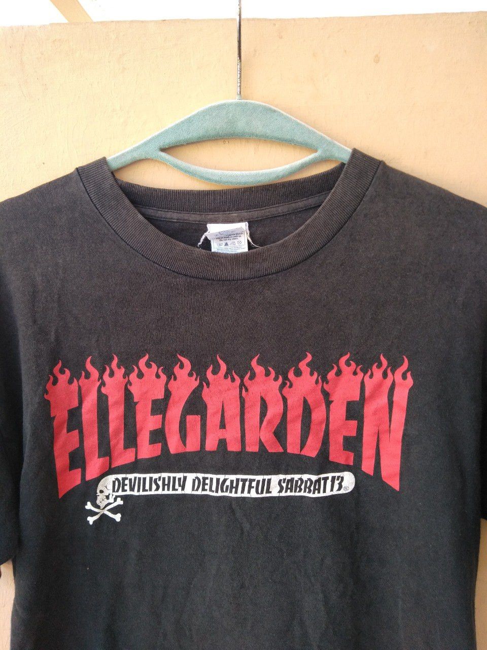 💥Y2K ELLEGARDEN PUNK BAND SUNFADED OVERPRINTED TEE